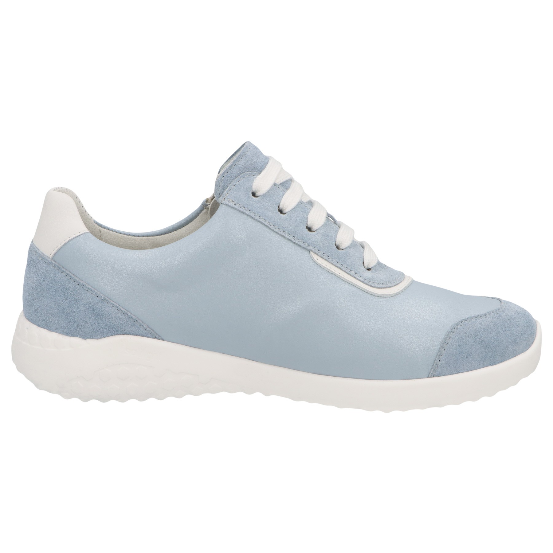 blaue halbschuh seitenansicht rechts