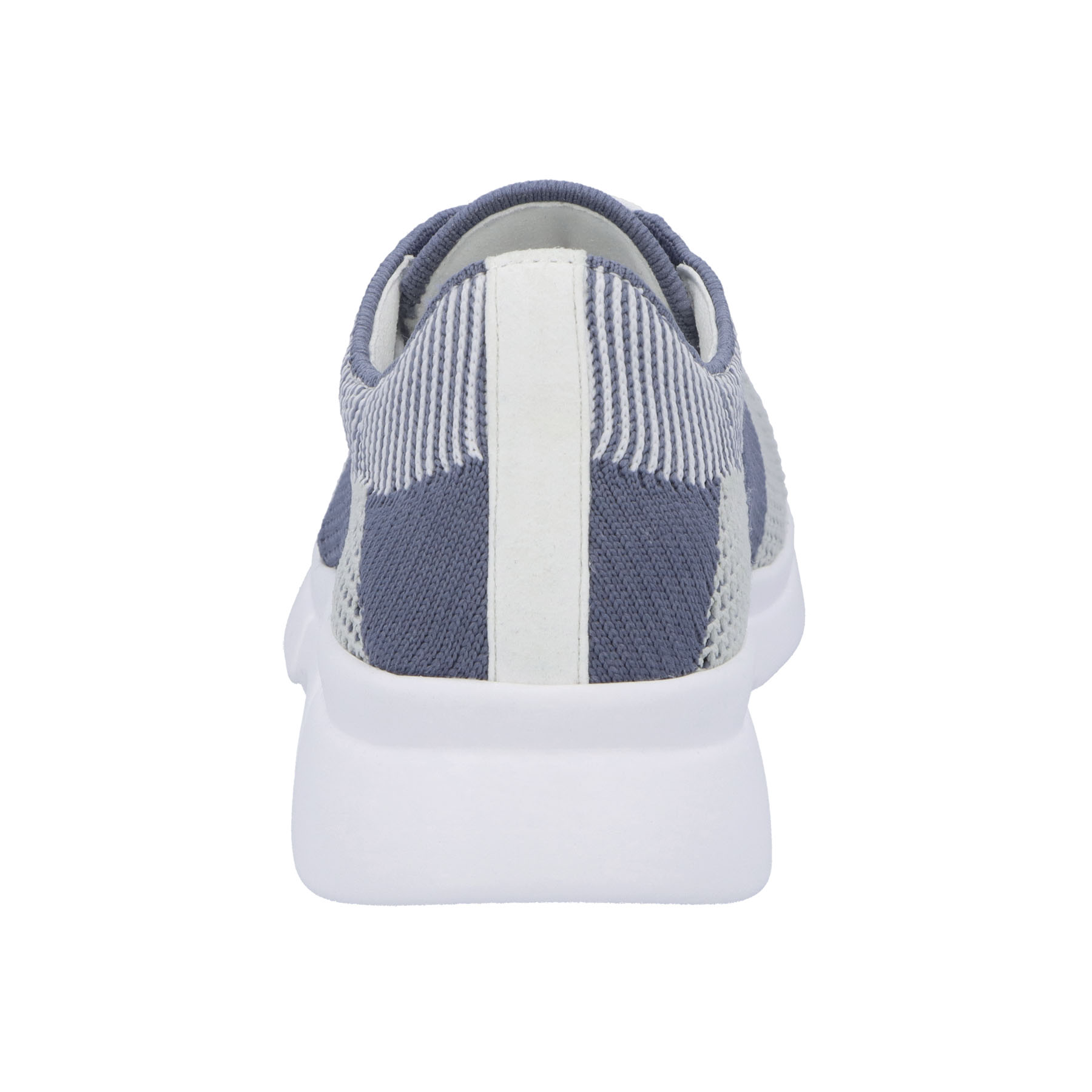 blaue sneaker hinteransicht