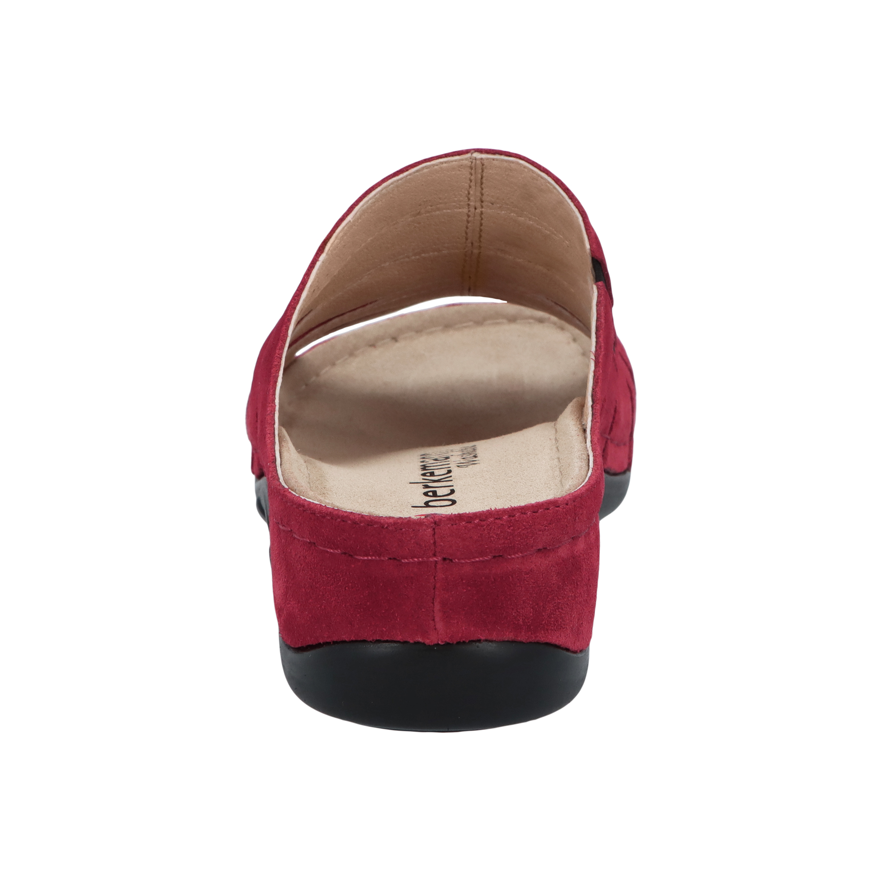 rote pantolette hinteransicht