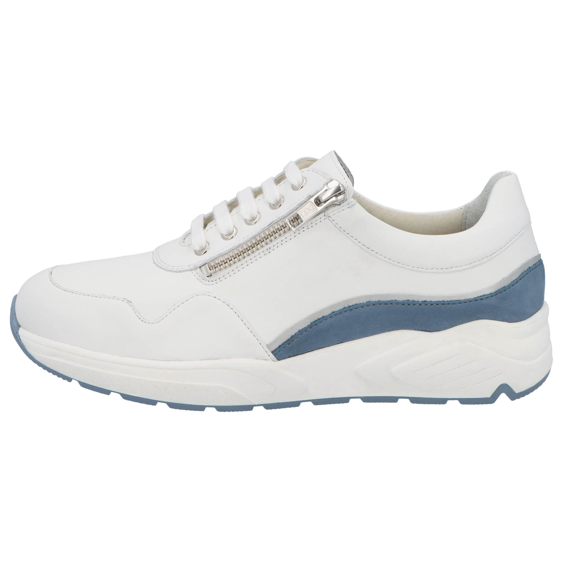 weiße halbschuh seitenansicht links