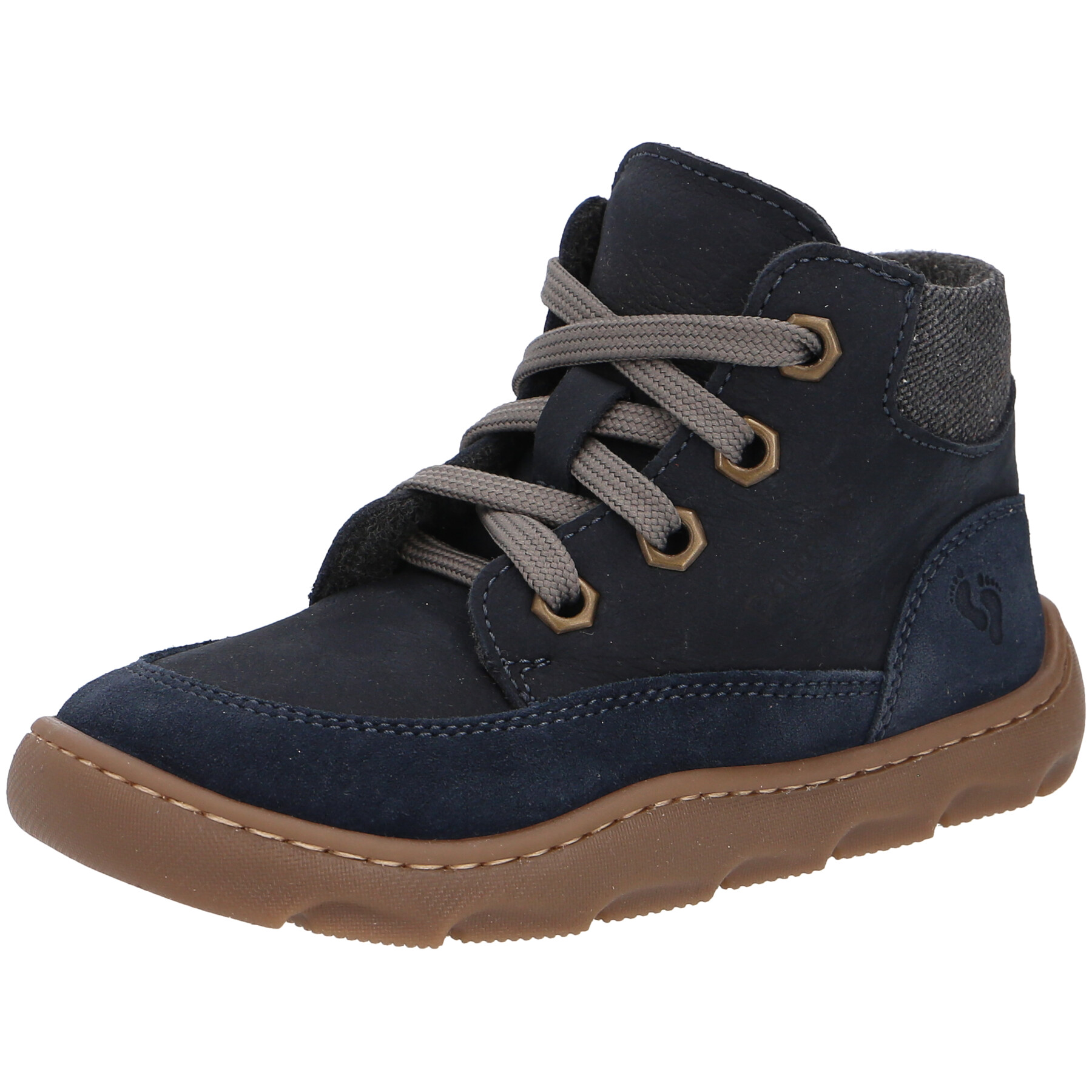 blaue halbschuh 3-4 ansicht