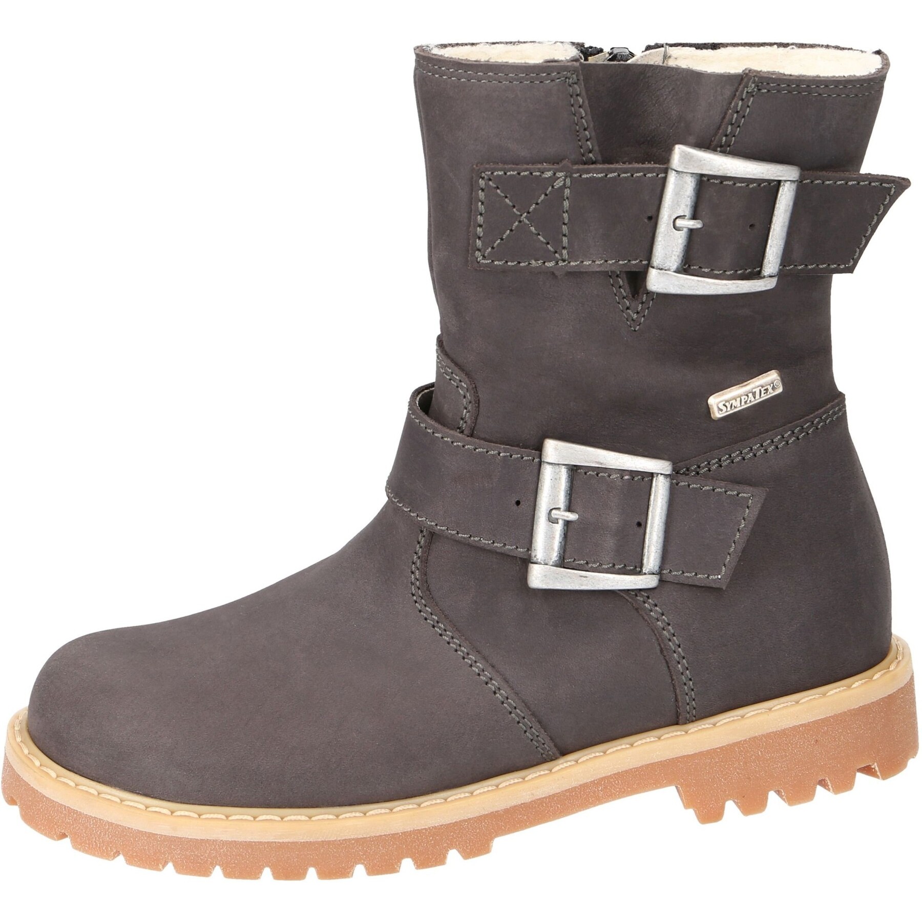 graue stiefel 3-4 ansicht