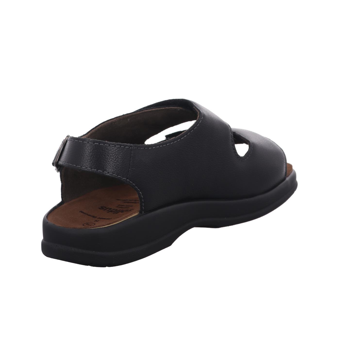 schwarze sandale hinteransicht