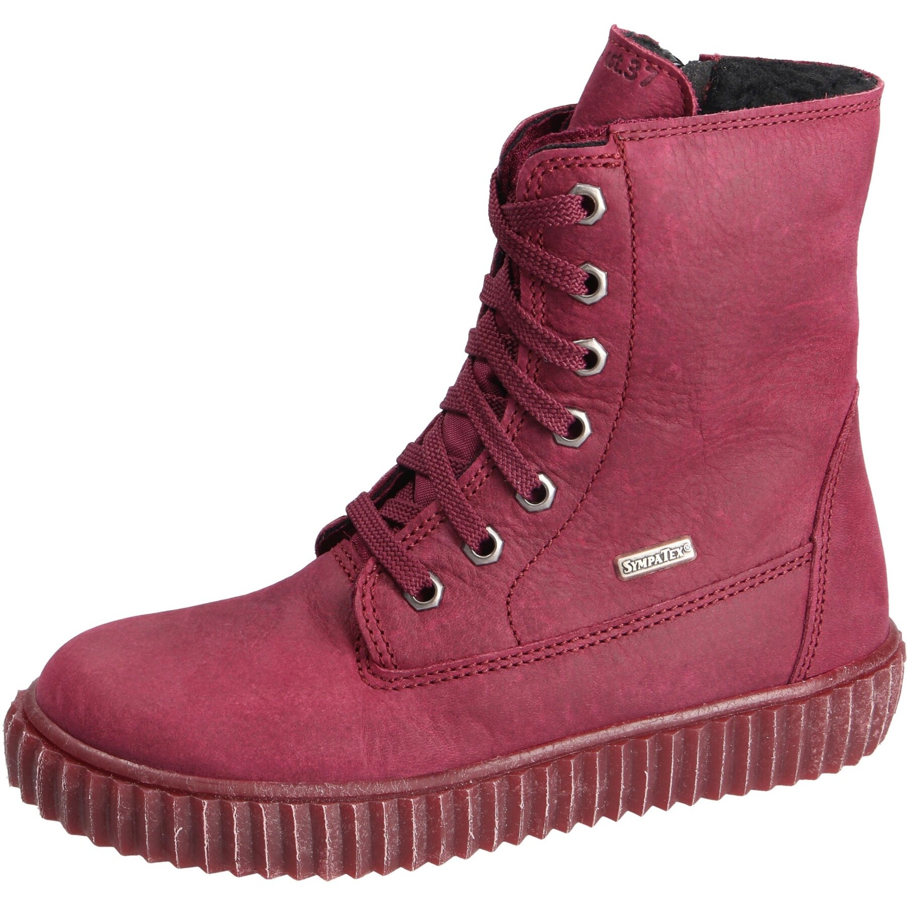 rote stiefel 3-4 ansicht