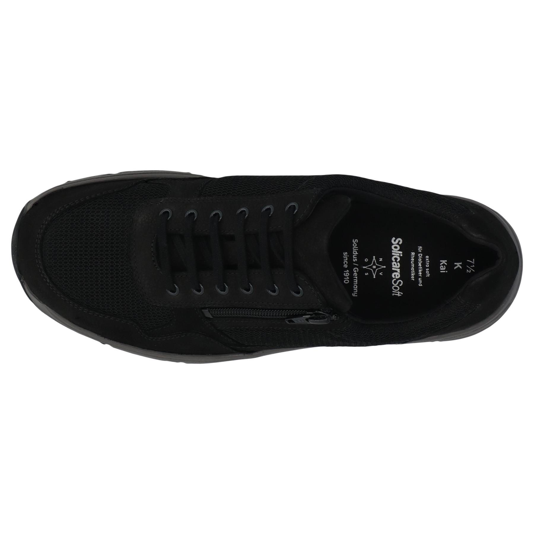 schwarze halbschuh draufsicht