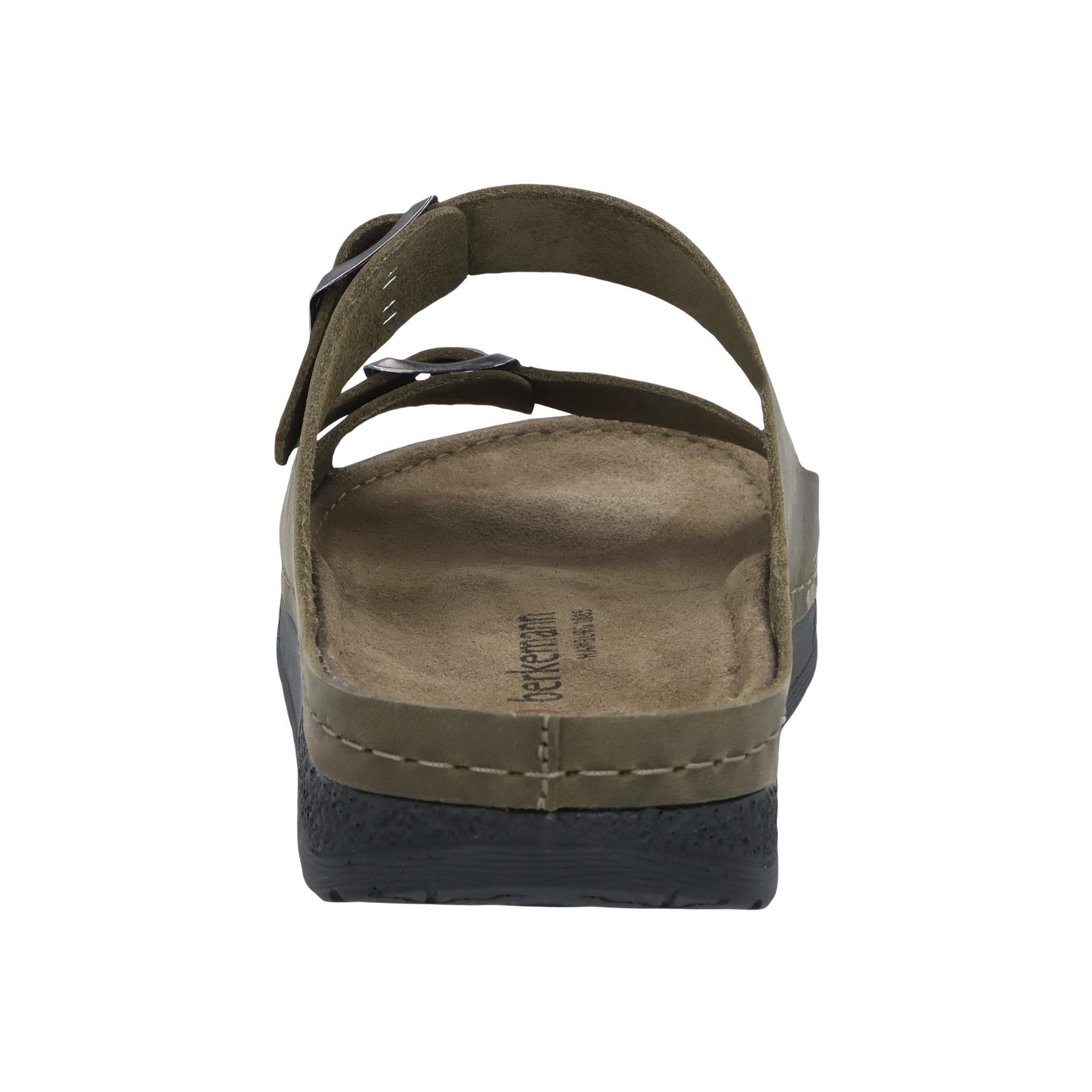 grüne pantolette hinteransicht