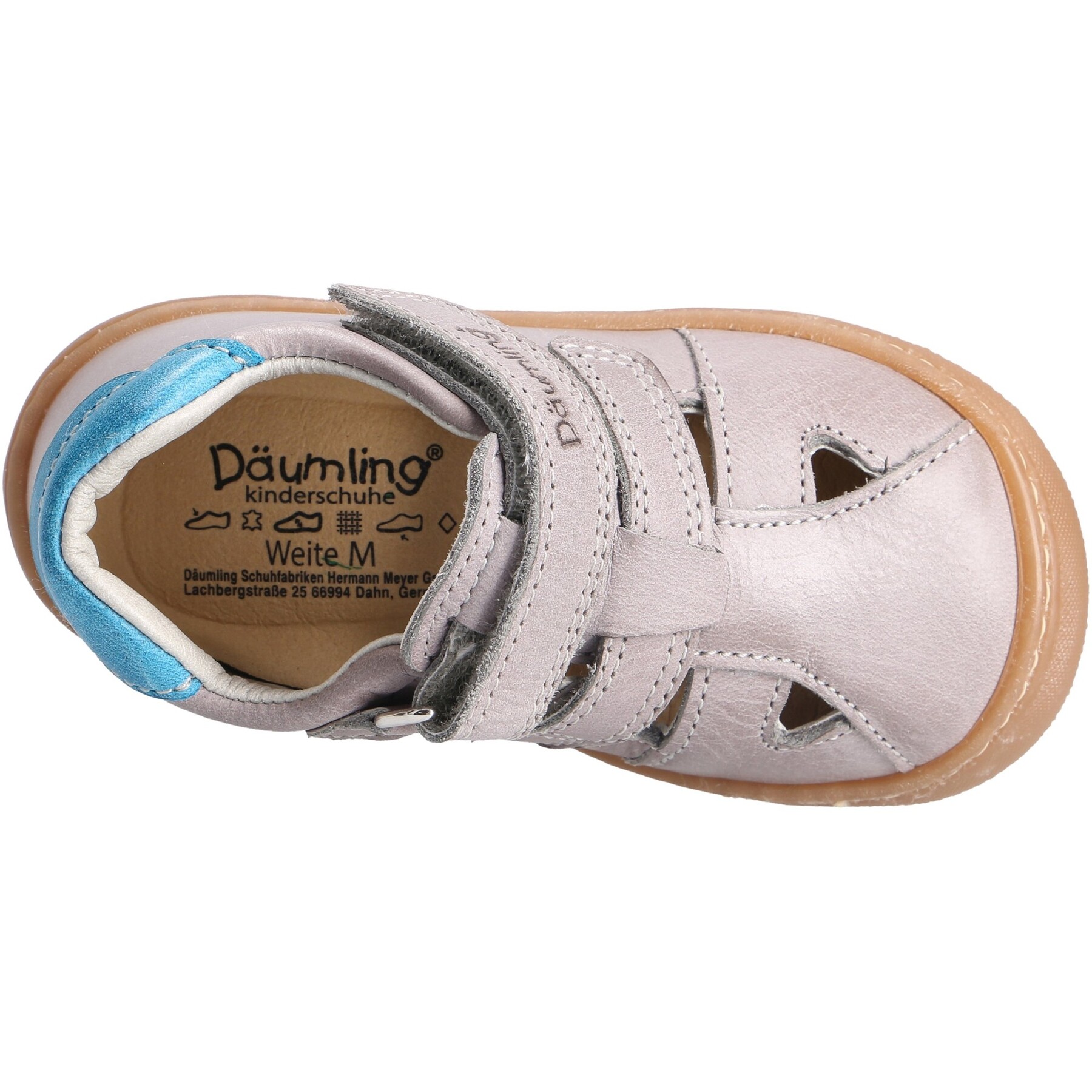 graue lauflernschuhe draufsicht