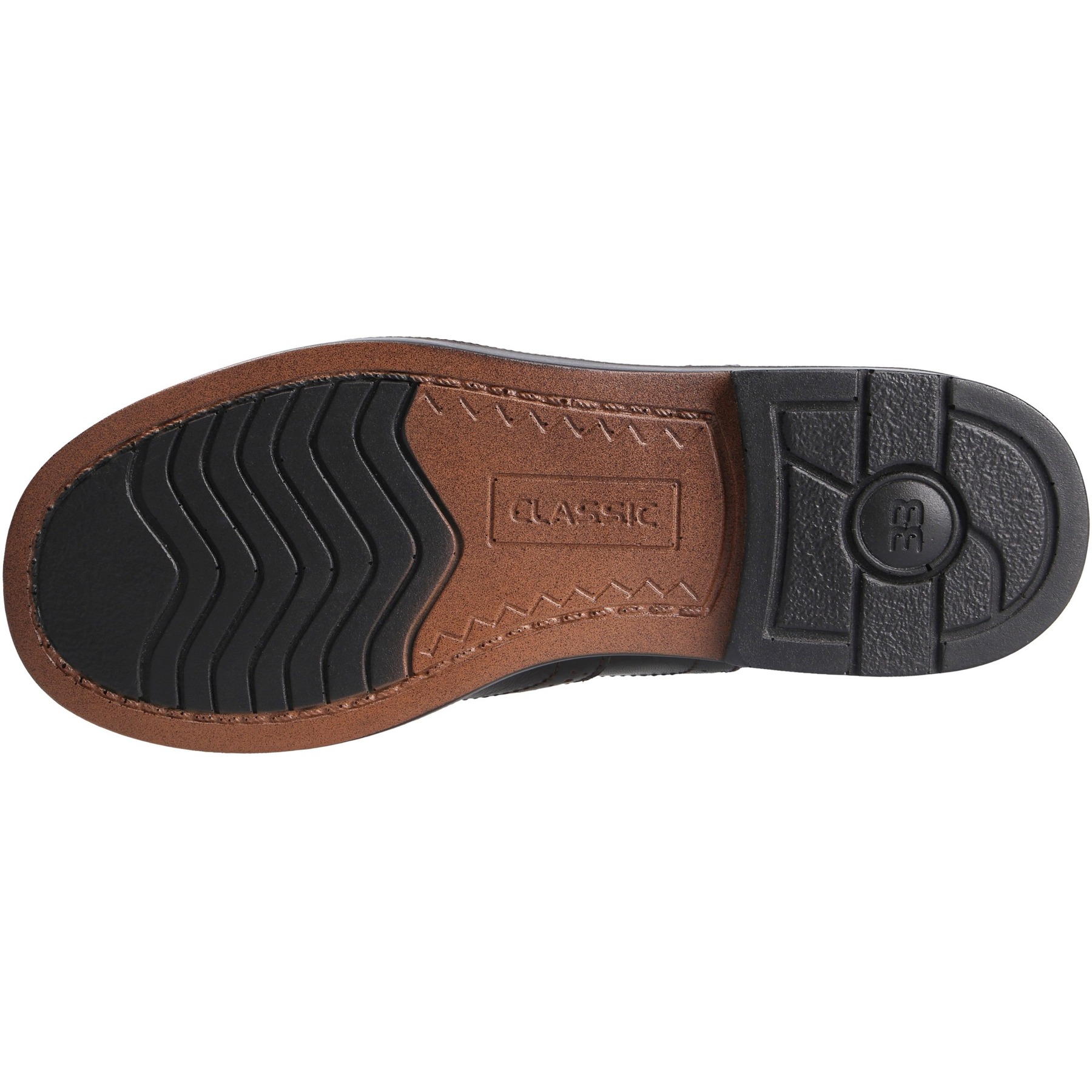 braune halbschuh sohlenansicht