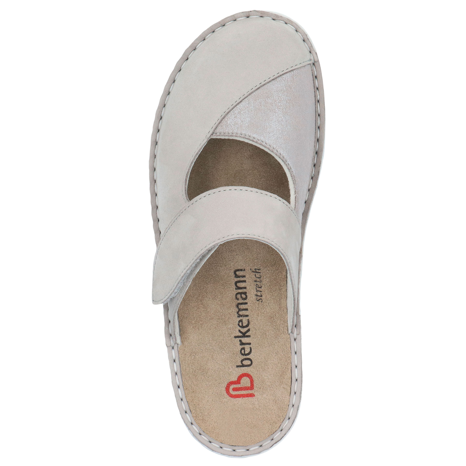 graue clogs draufsicht