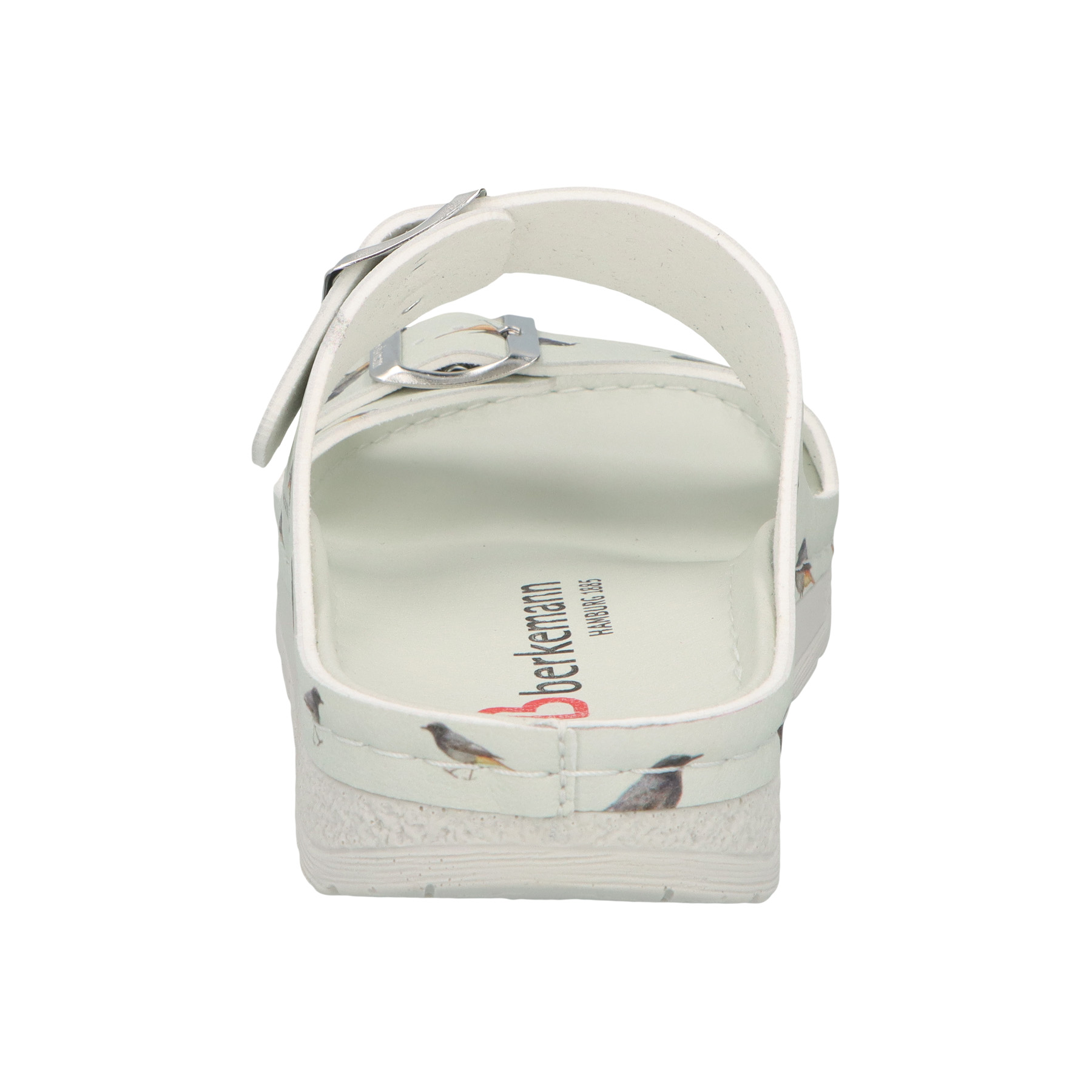 weiße pantolette hinteransicht