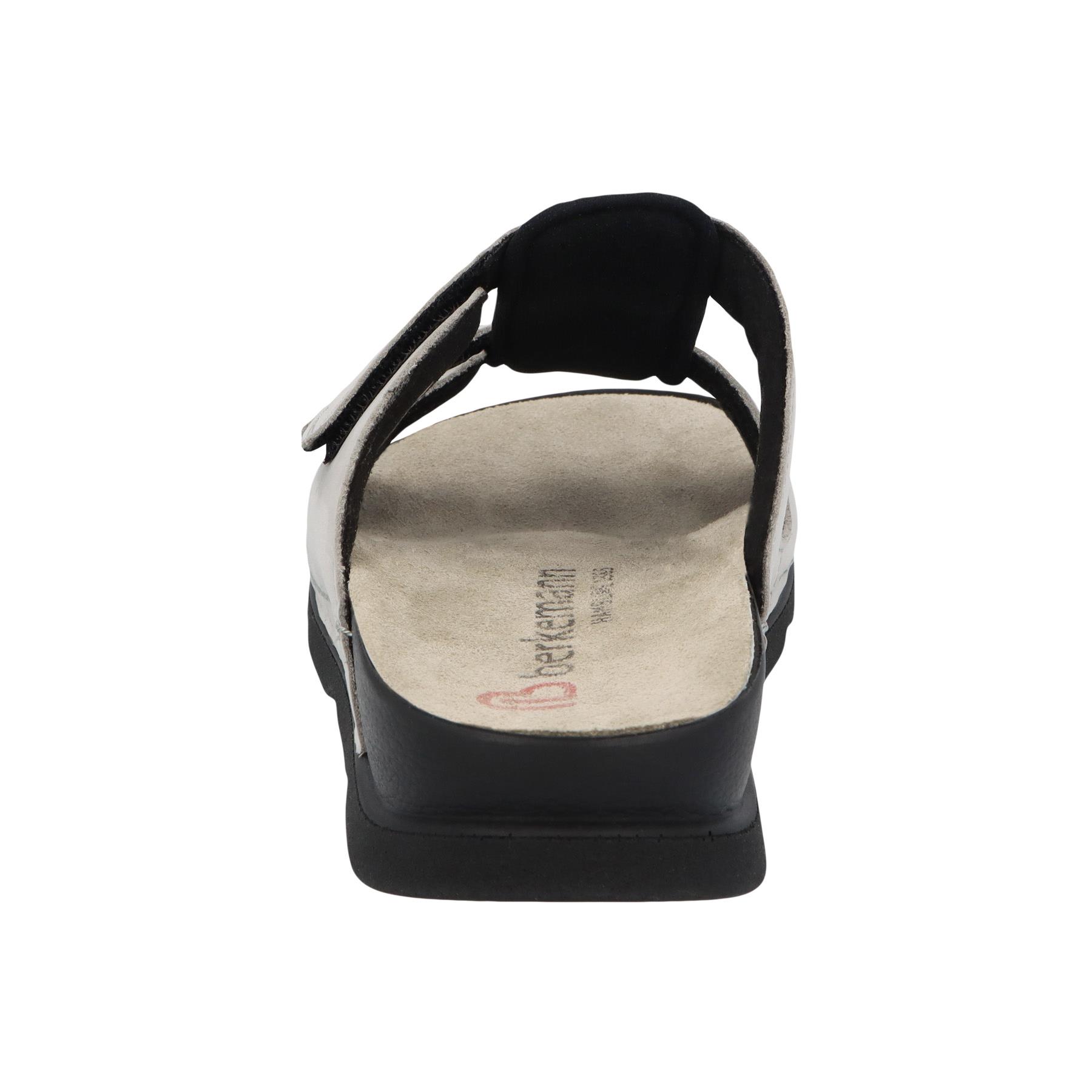 graue pantolette hinteransicht