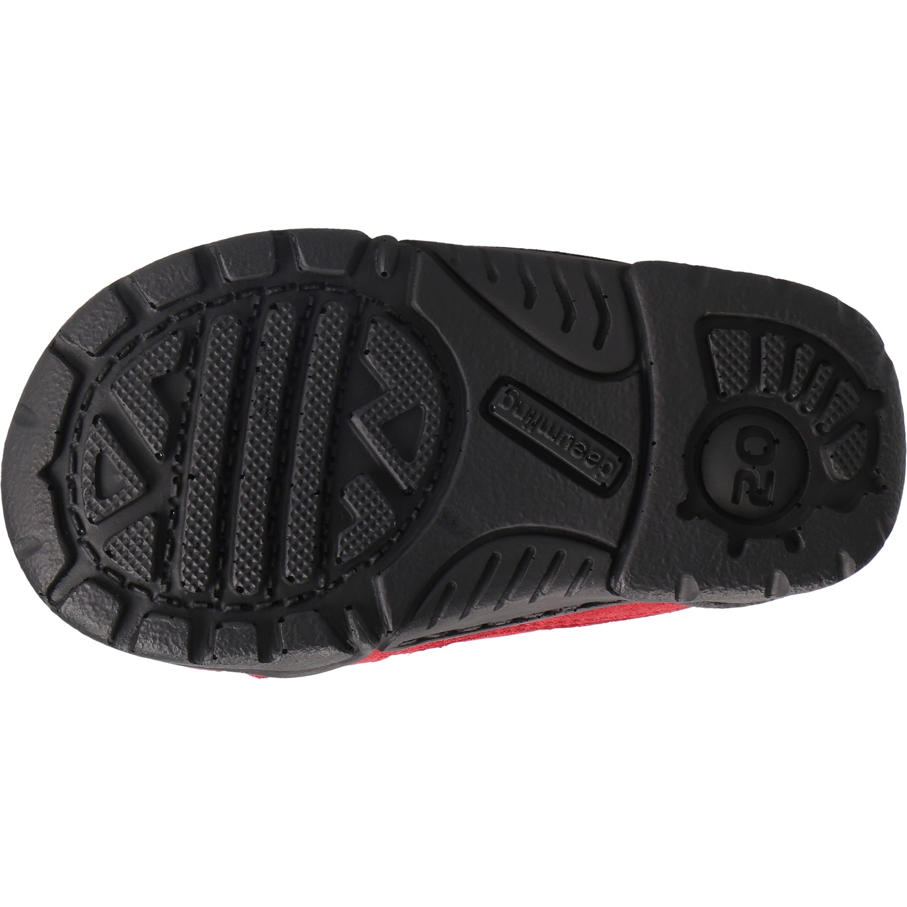 rote stiefeletten sohlenansicht