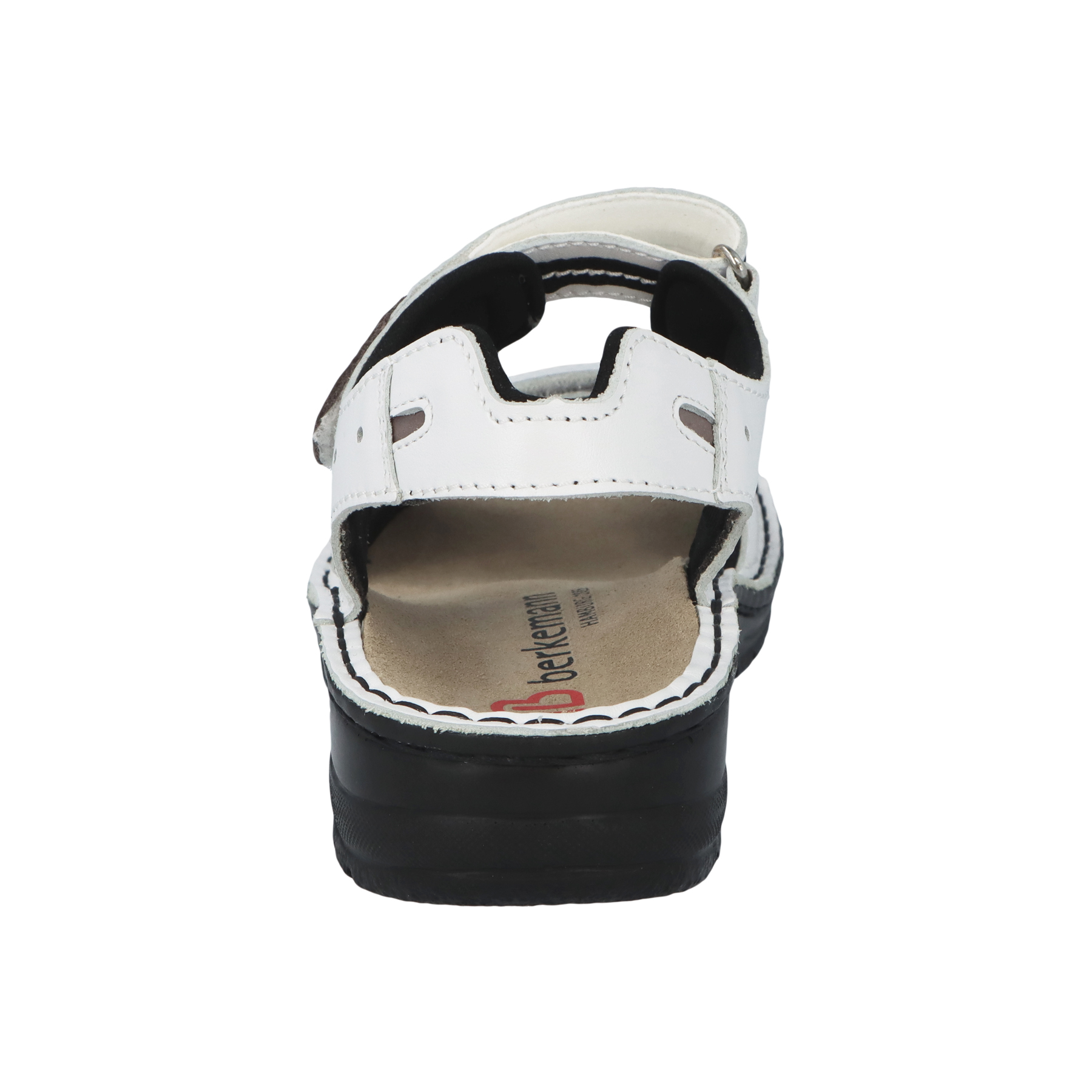 weiße sandale hinteransicht