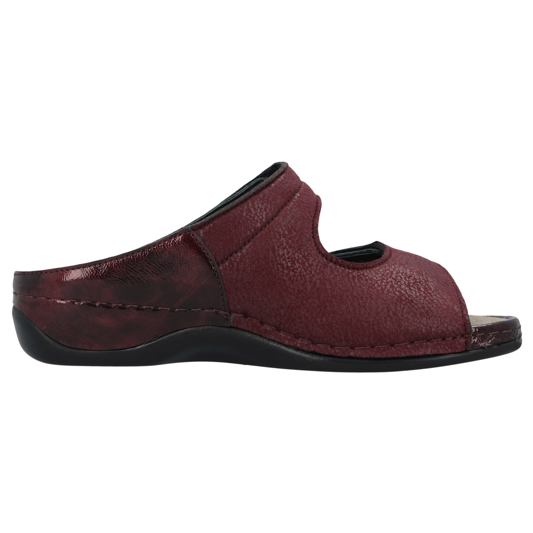 rote pantolette seitenansicht rechts