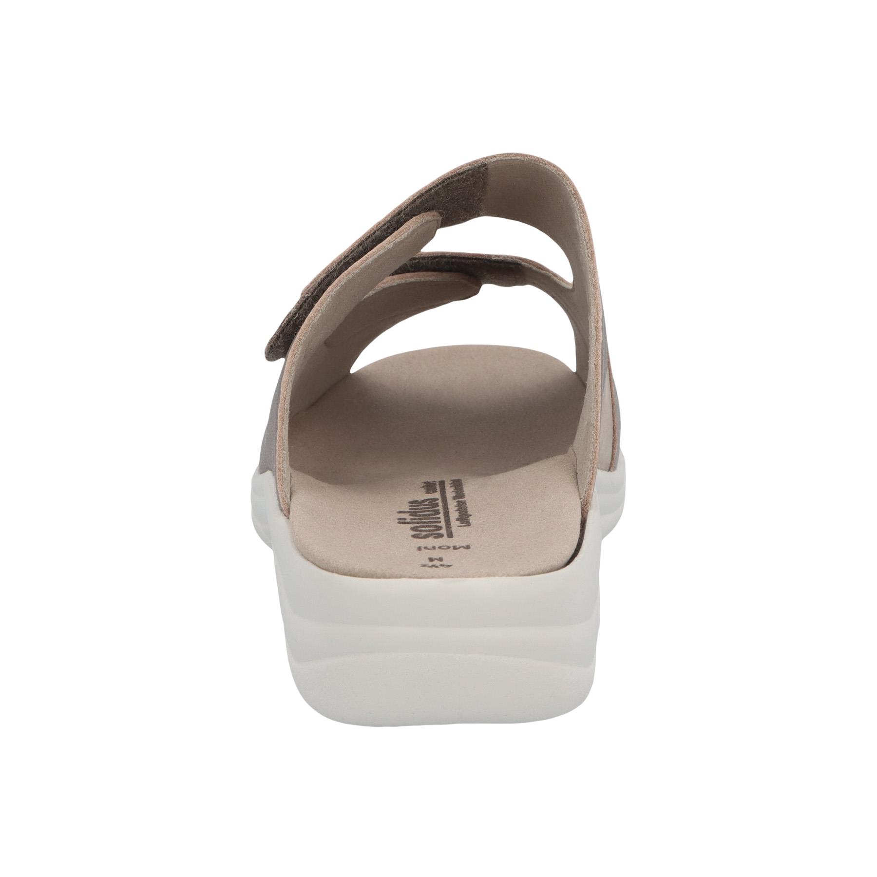 graue pantolette hinteransicht