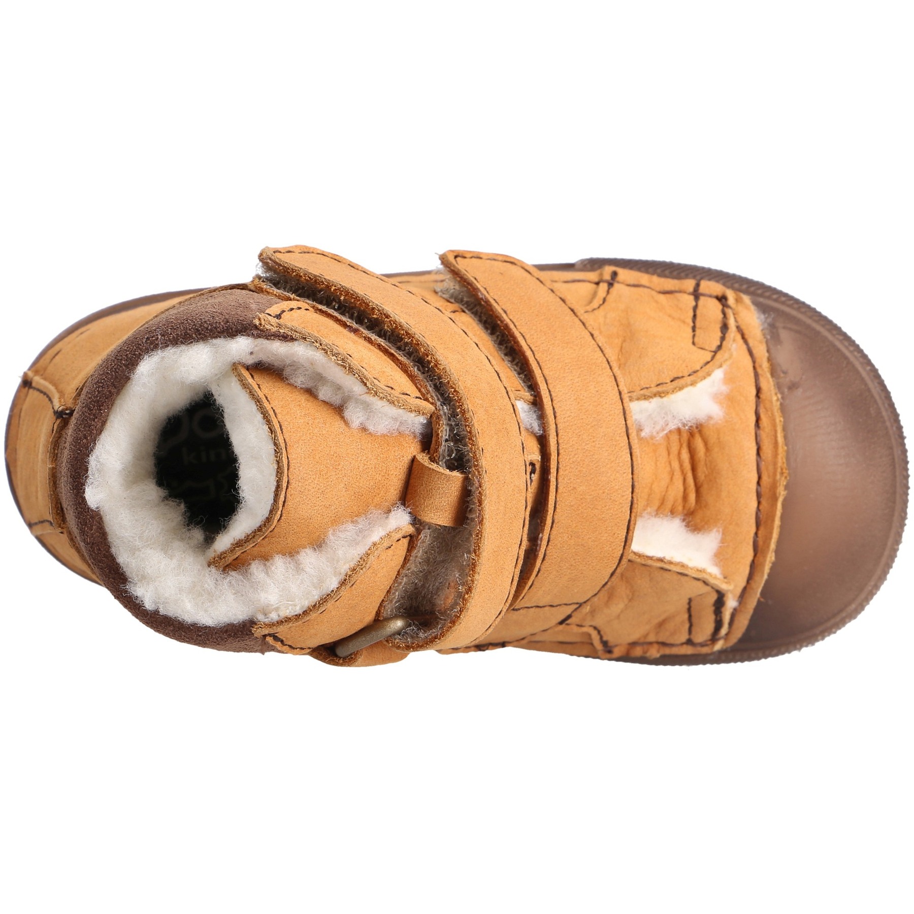 braune lauflernschuhe draufsicht