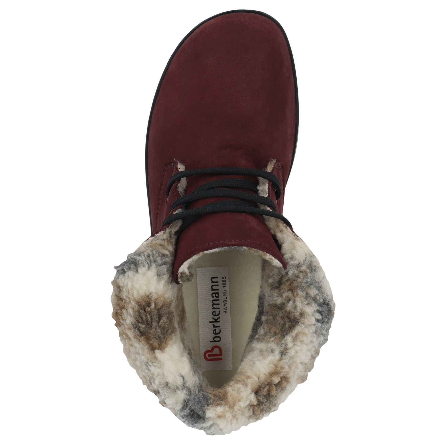 rote stiefeletten draufsicht