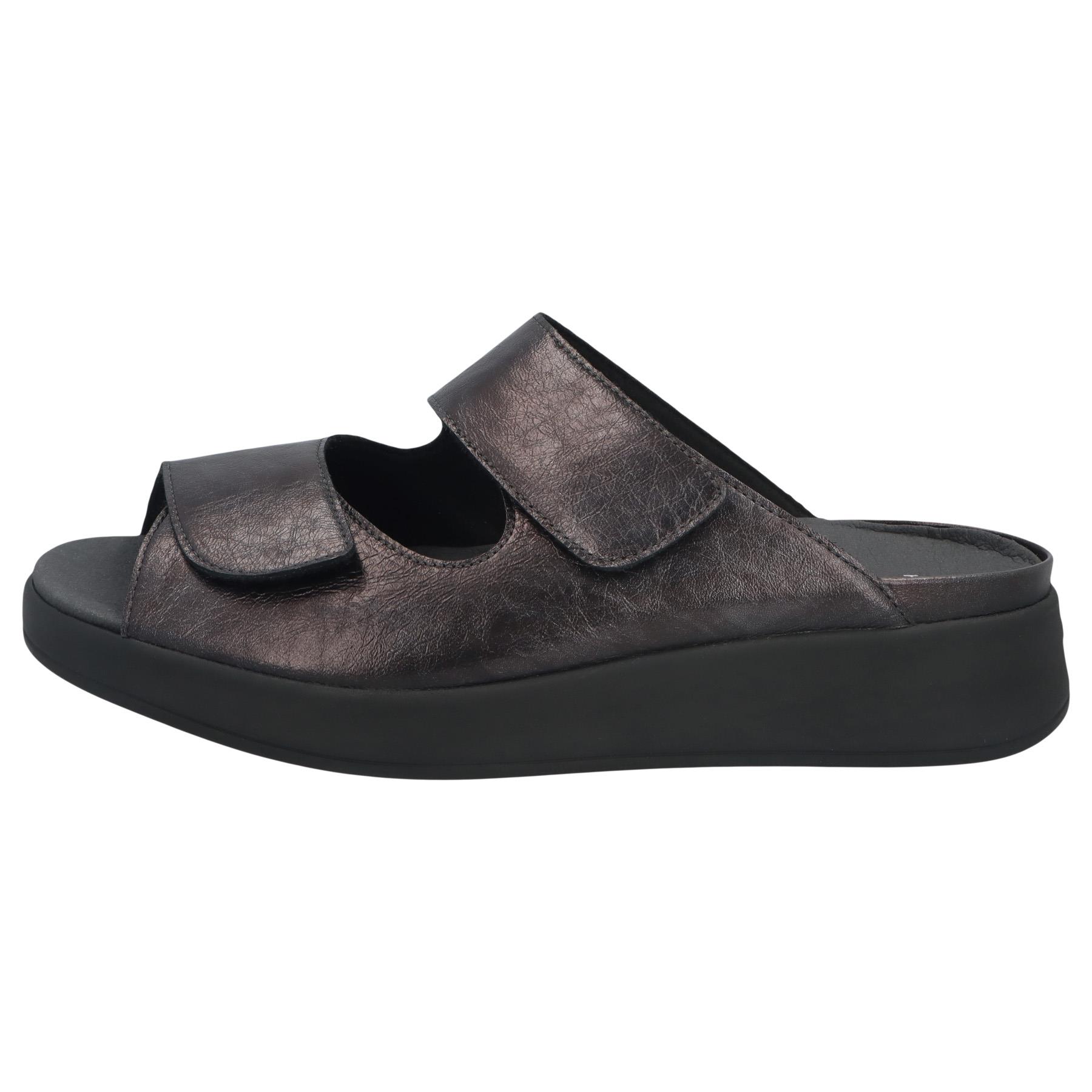 graue pantolette seitenansicht links