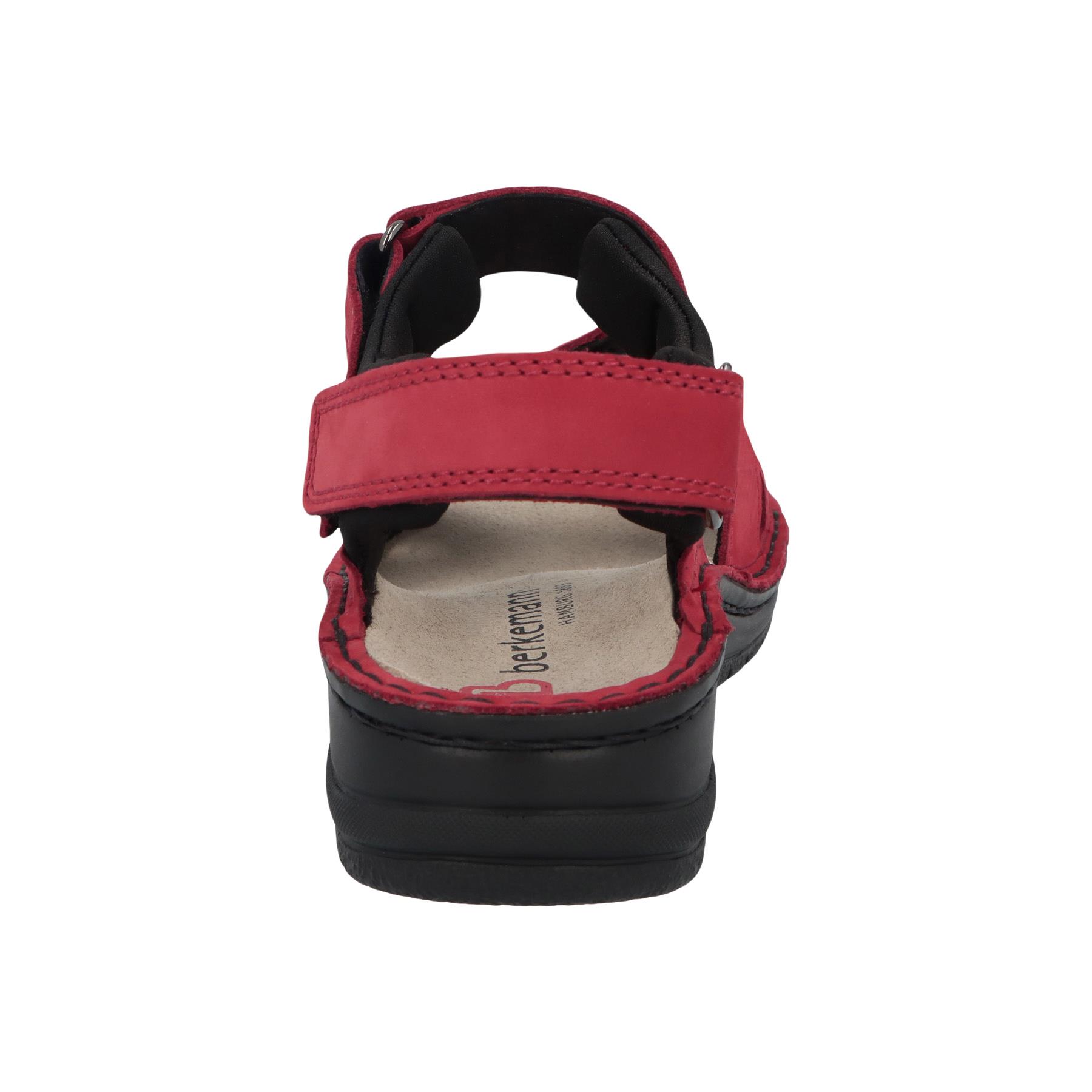 rote sandale hinteransicht