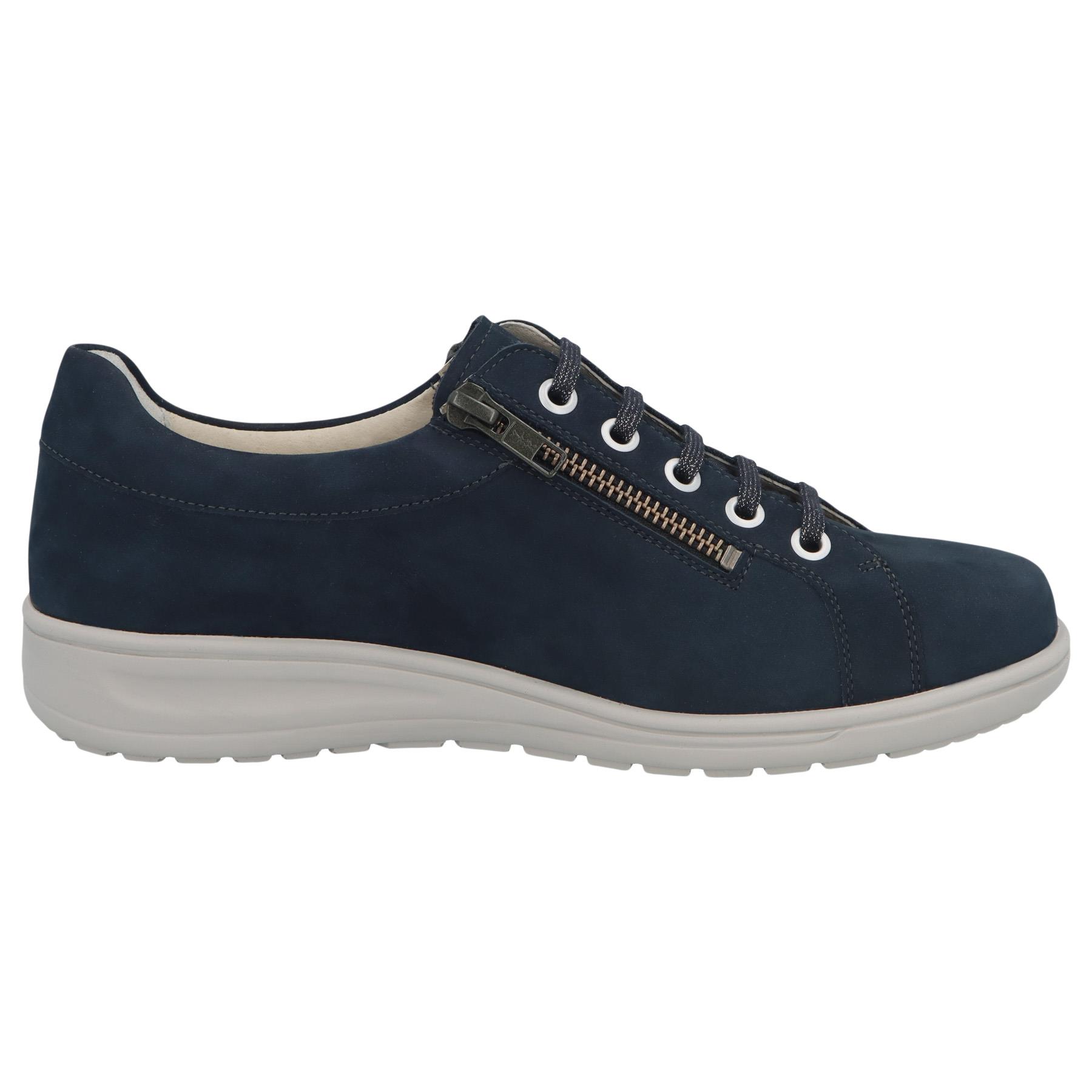 blaue halbschuh seitenansicht rechts