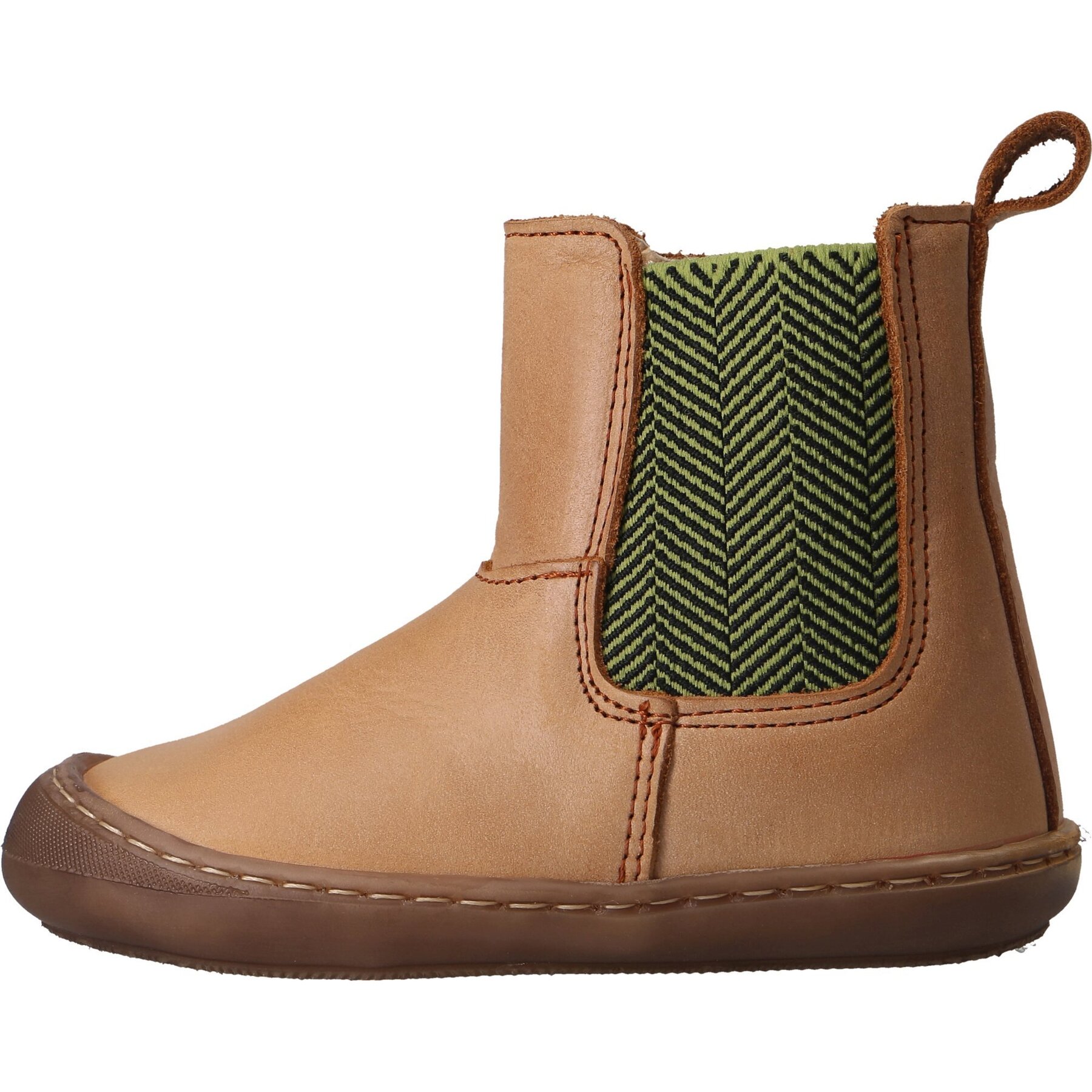 braune lauflernschuhe seitenansicht links