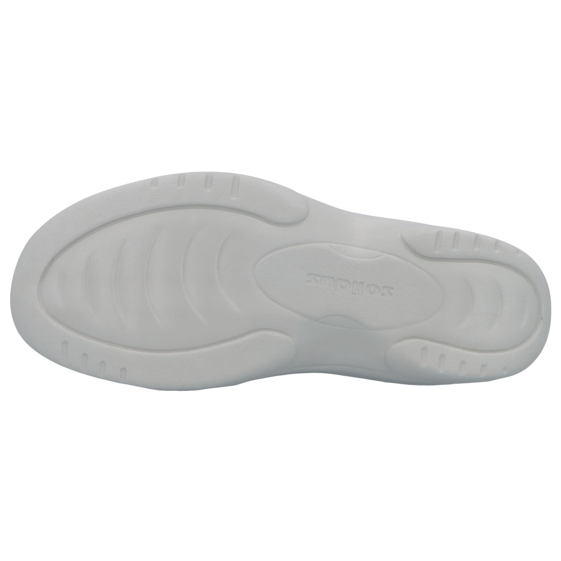 graue sandale sohlenansicht