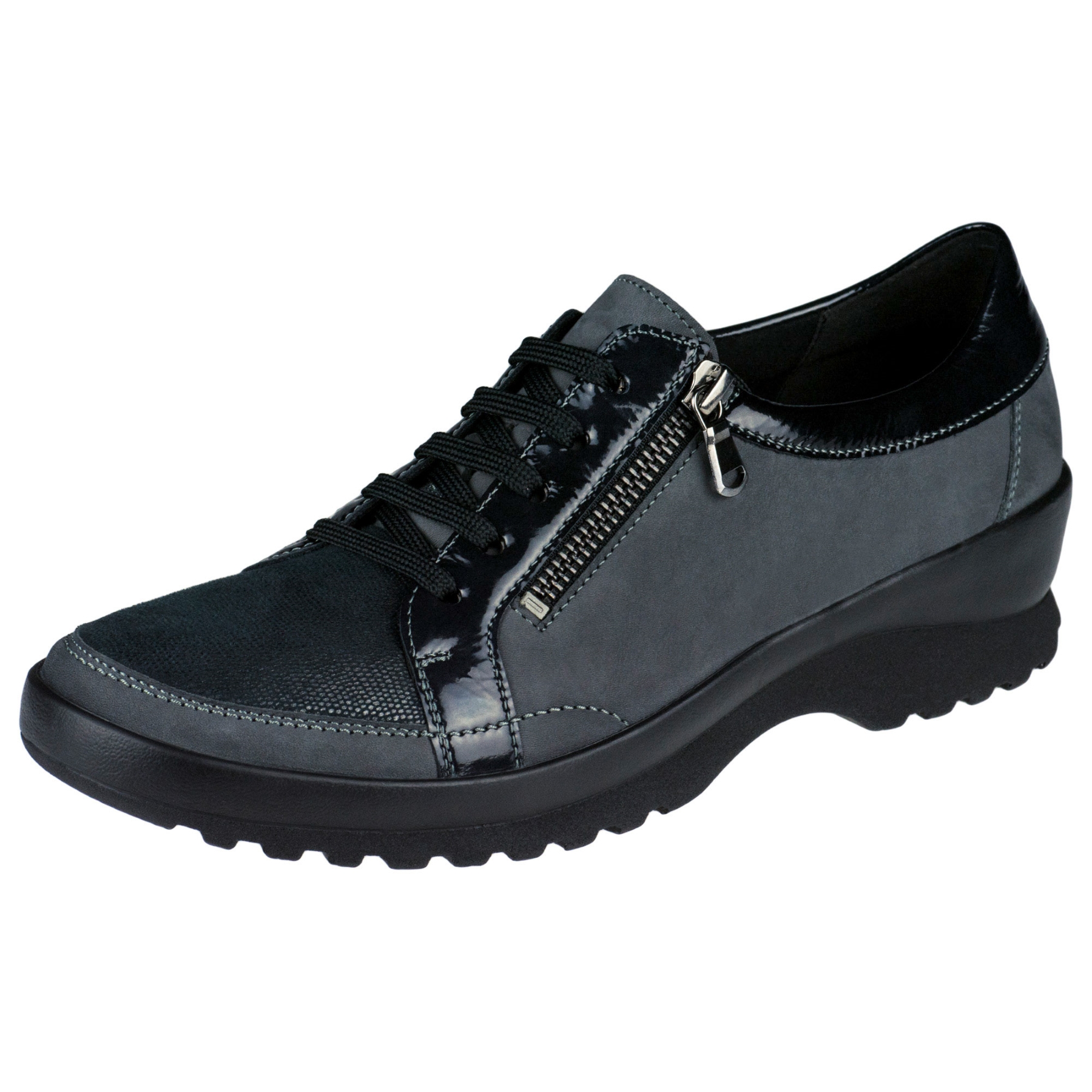 graue halbschuh 3-4 ansicht