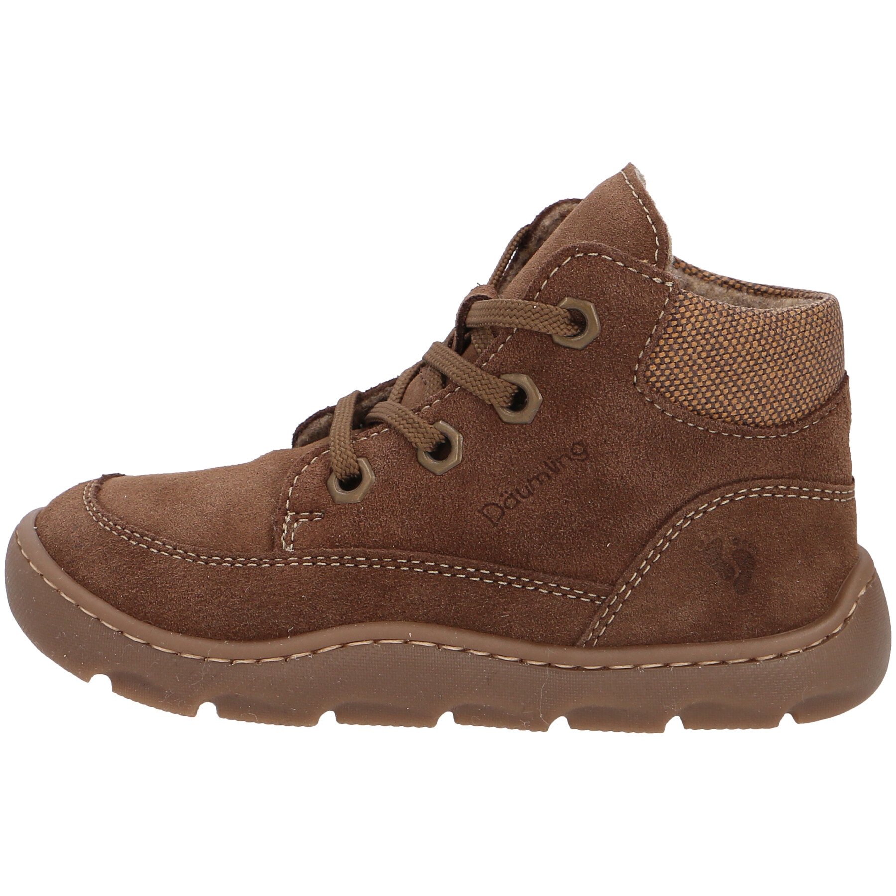 braune halbschuh seitenansicht links