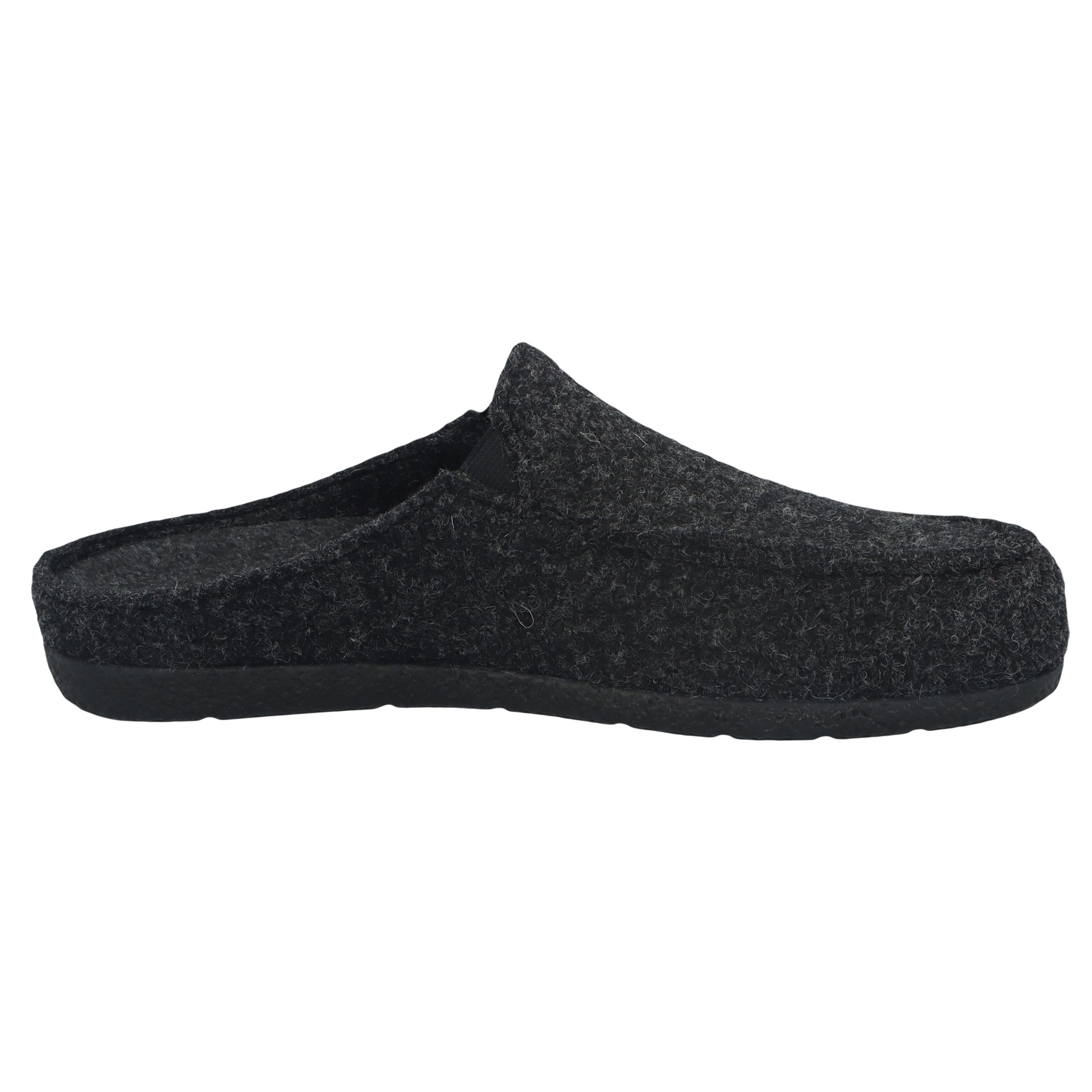 graue hausschuhe seitenansicht rechts