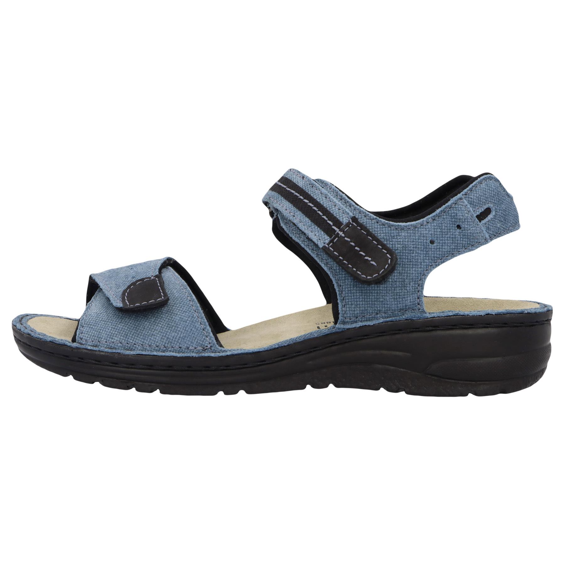 blaue sandale seitenansicht links