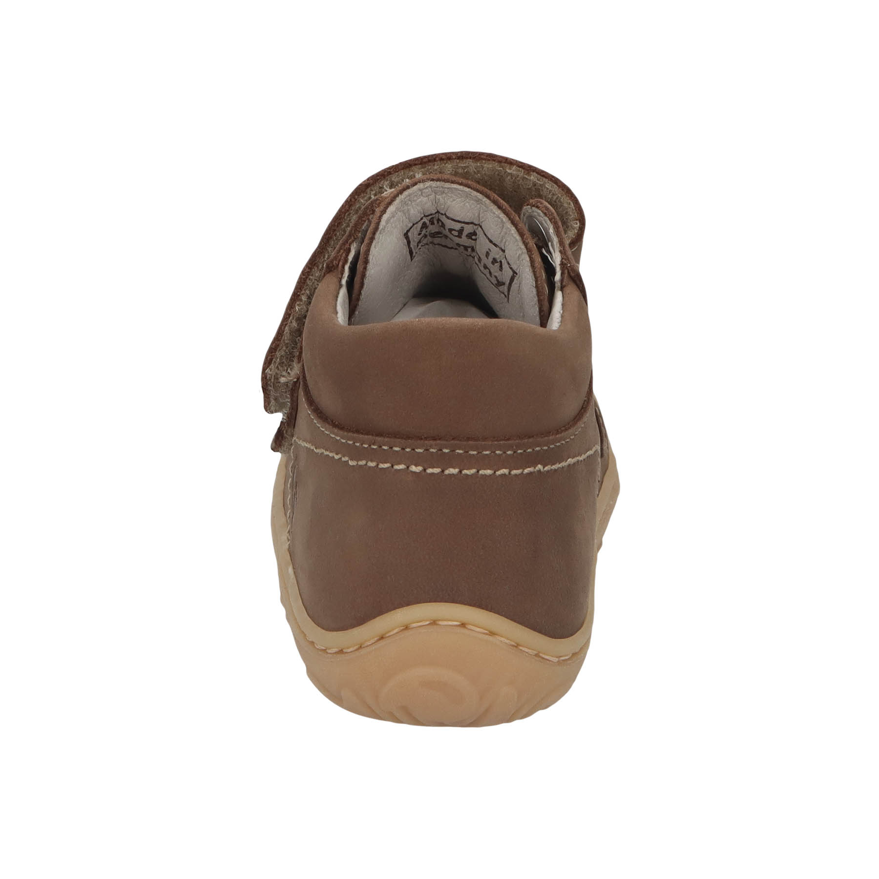 braune lauflernschuhe hinteransicht