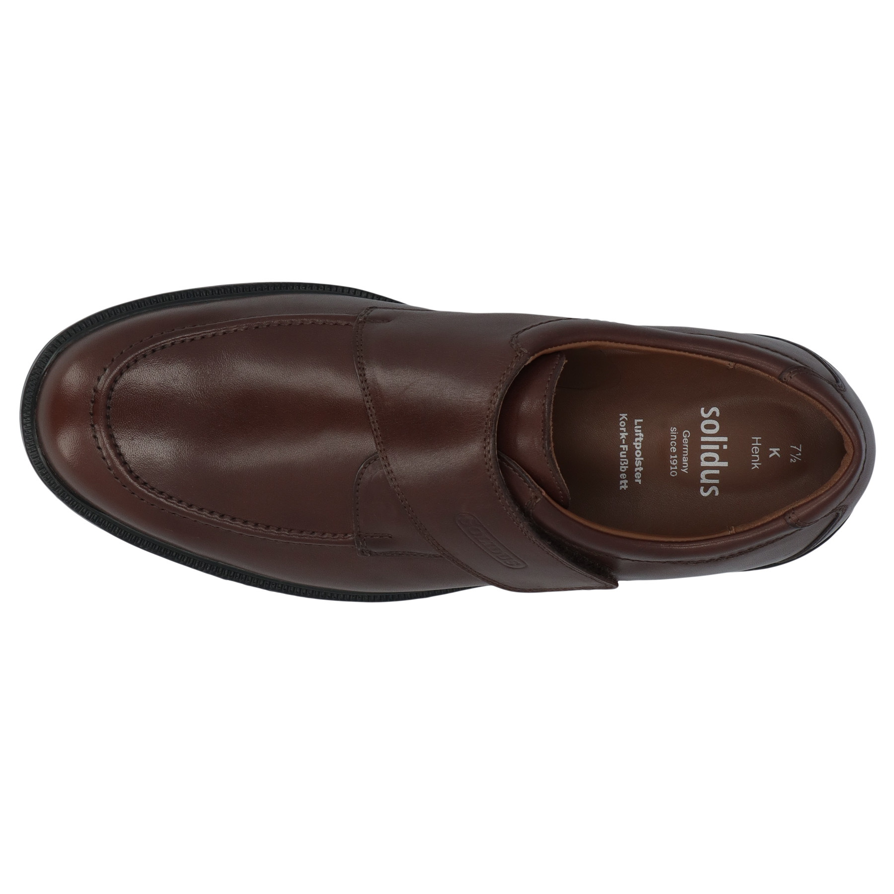 braune halbschuh draufsicht