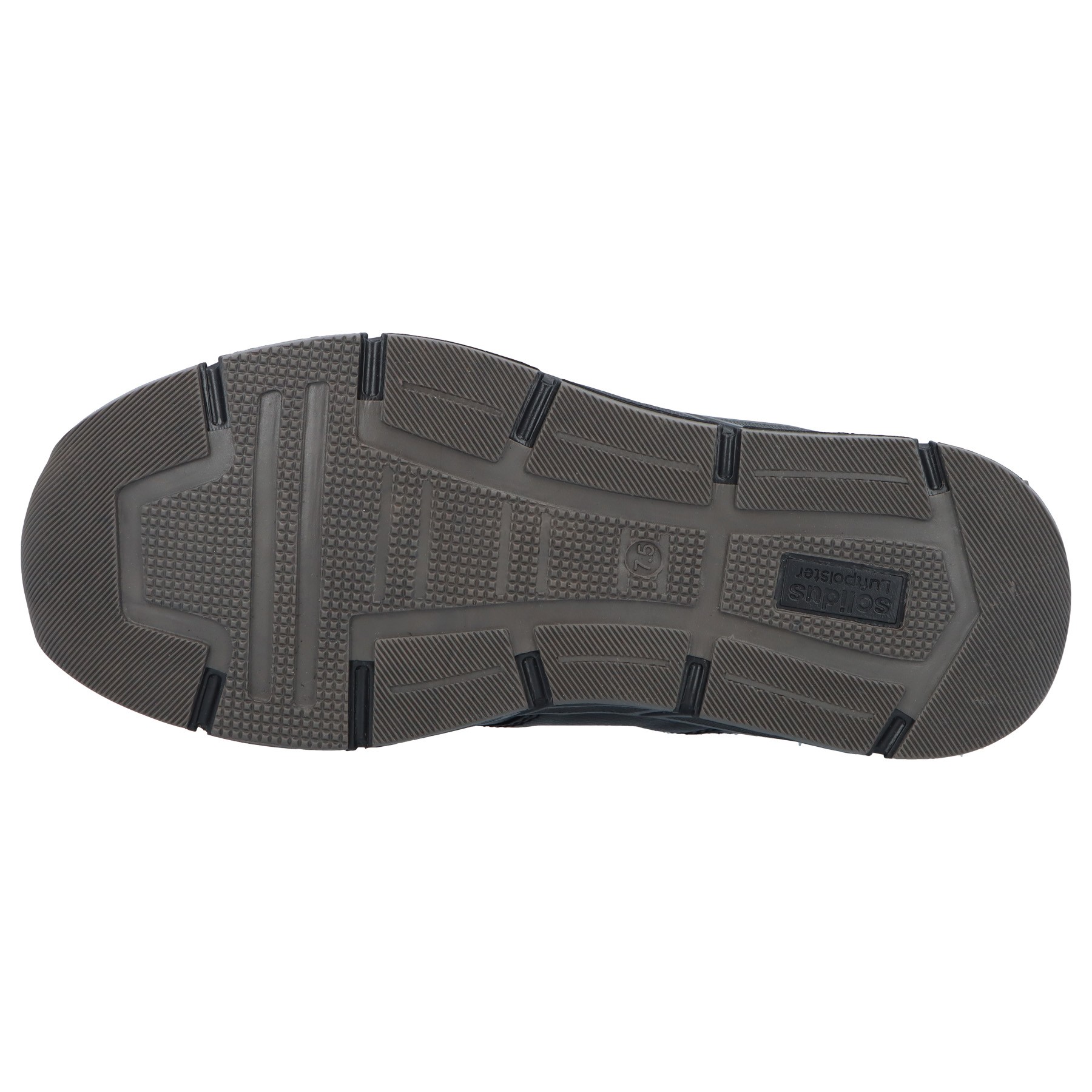 schwarze halbschuh sohlenansicht