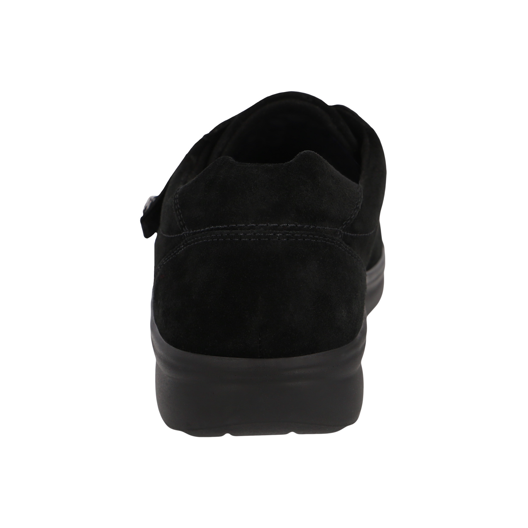 schwarze halbschuh hinteransicht