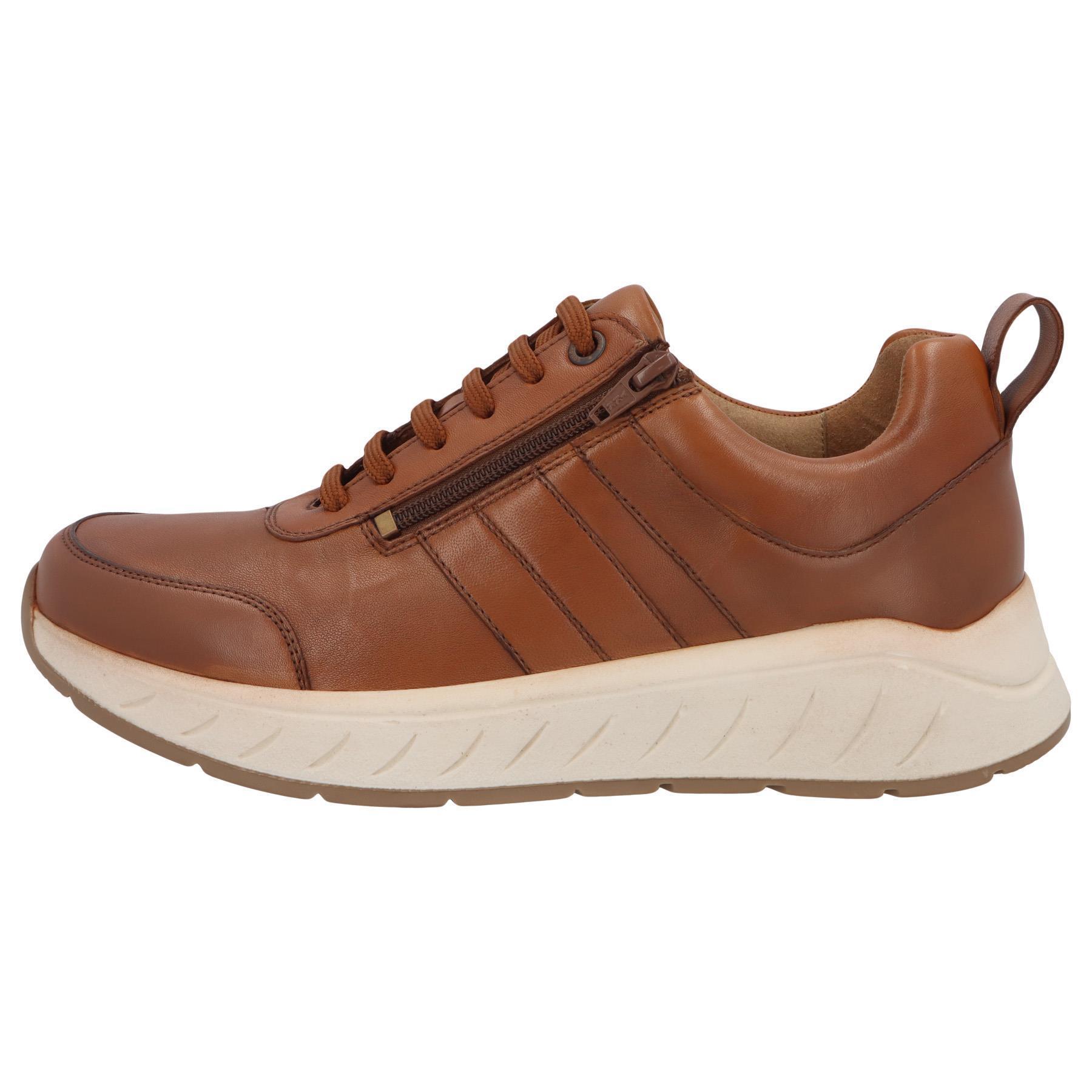 braune halbschuh seitenansicht links