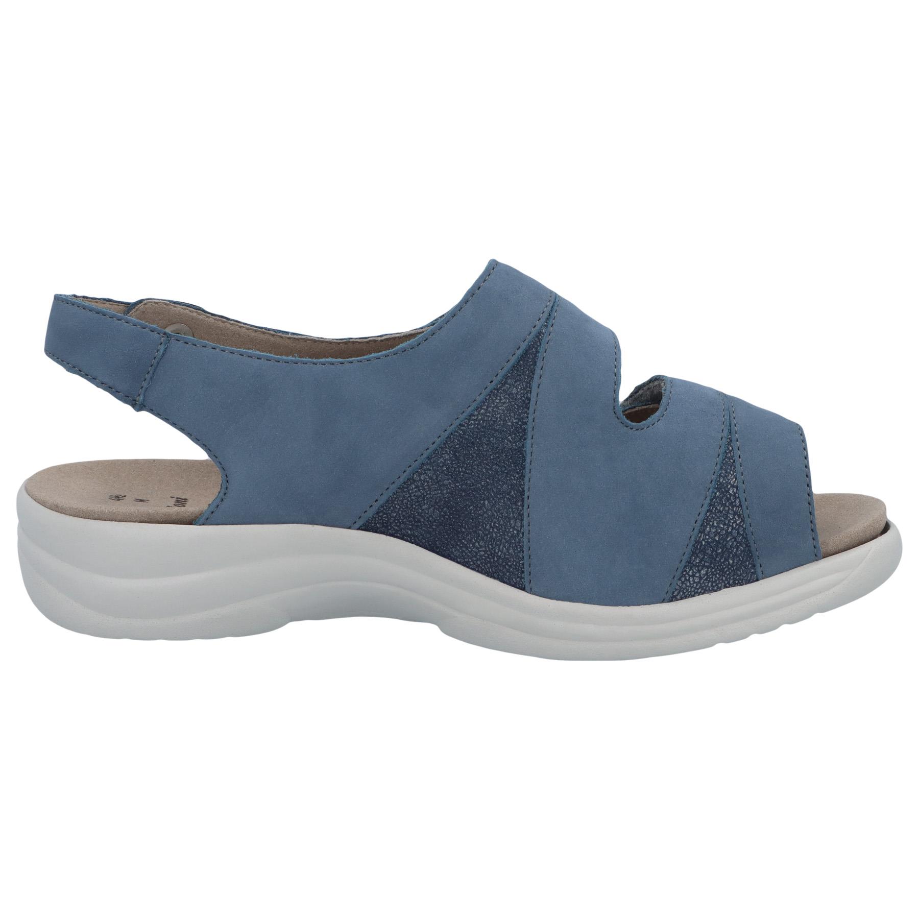 blaue sandale seitenansicht rechts