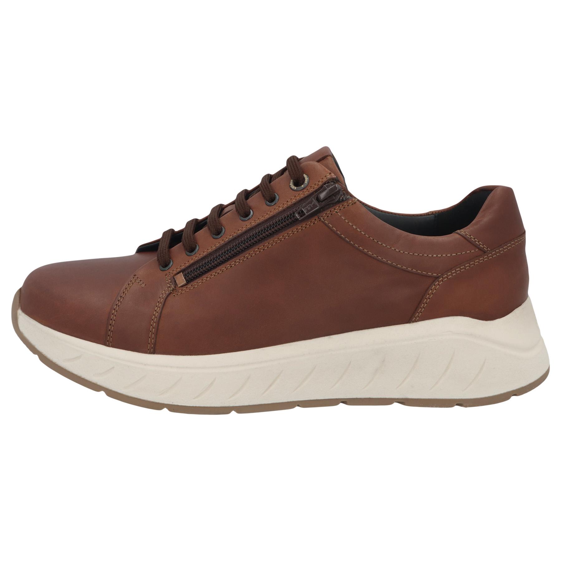 braune halbschuh seitenansicht links