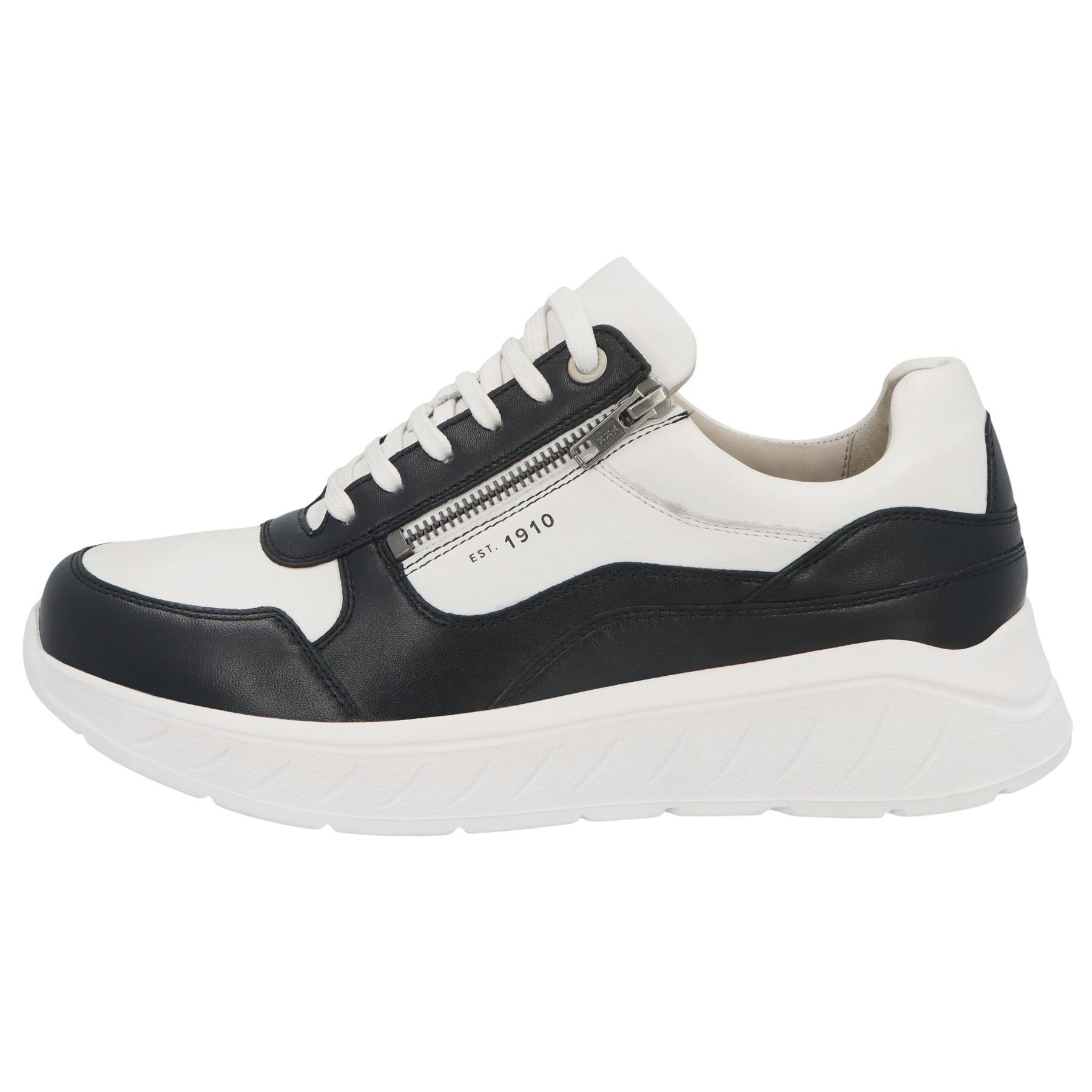 weiße halbschuh seitenansicht links