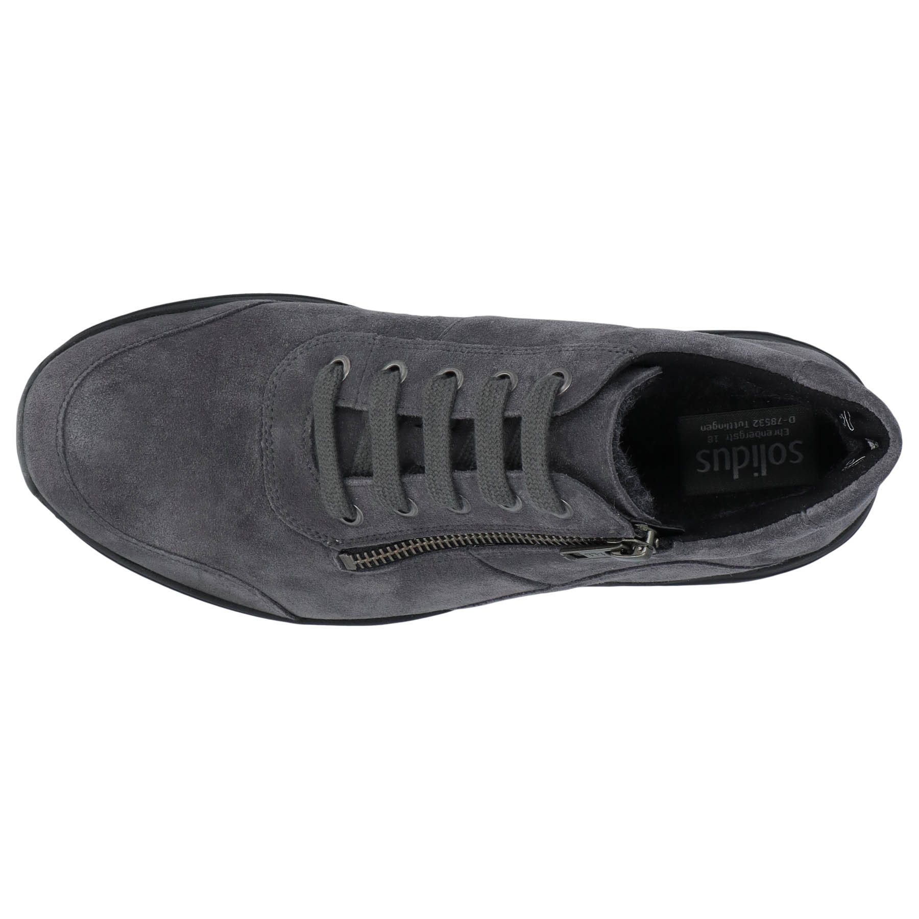 graue stiefel draufsicht