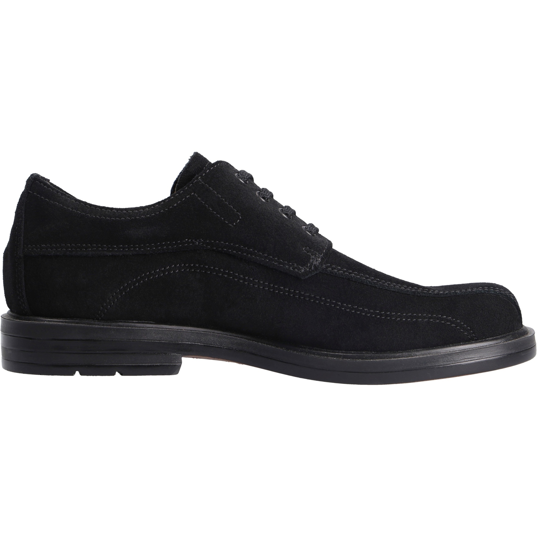 schwarze halbschuh seitenansicht rechts