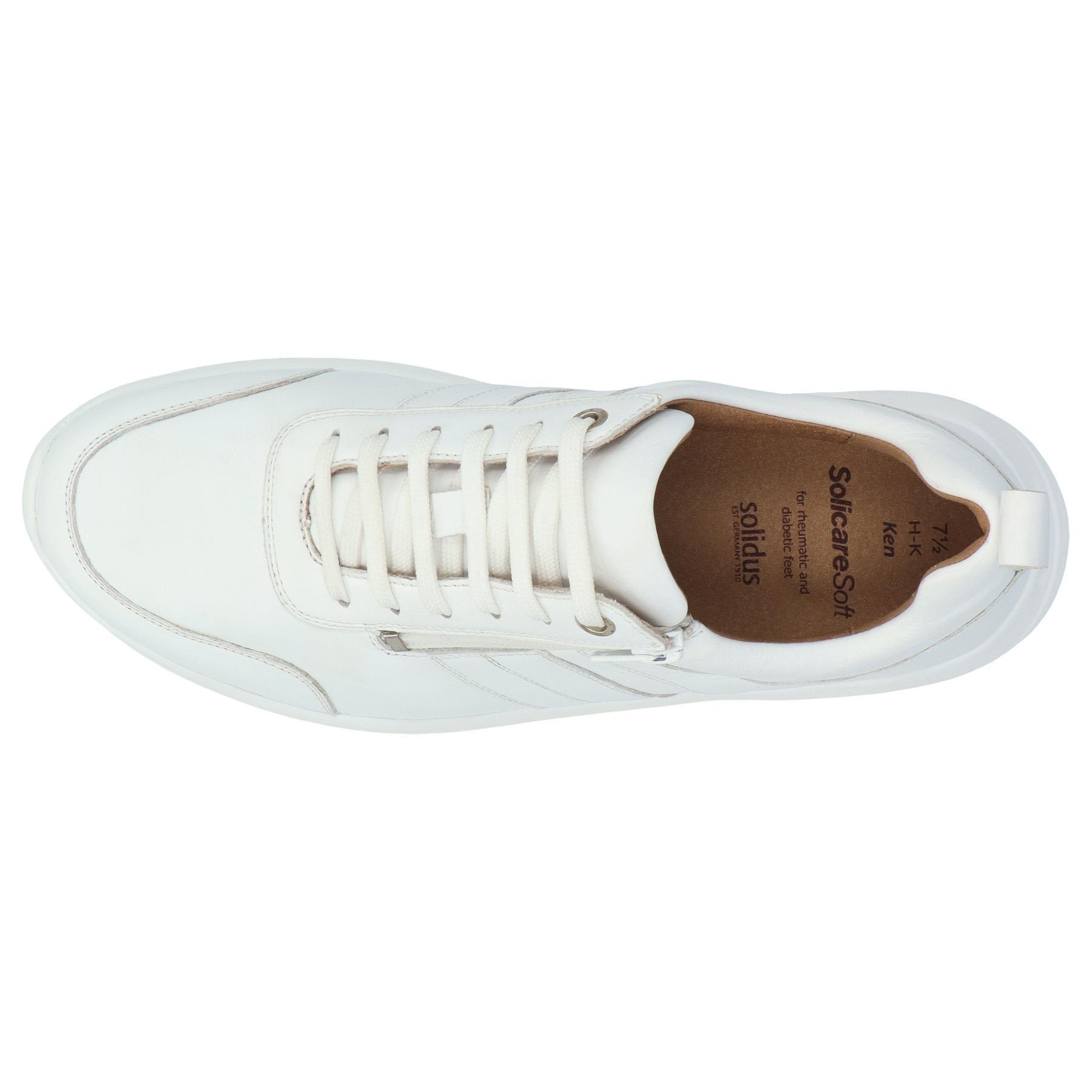 weiße halbschuh draufsicht