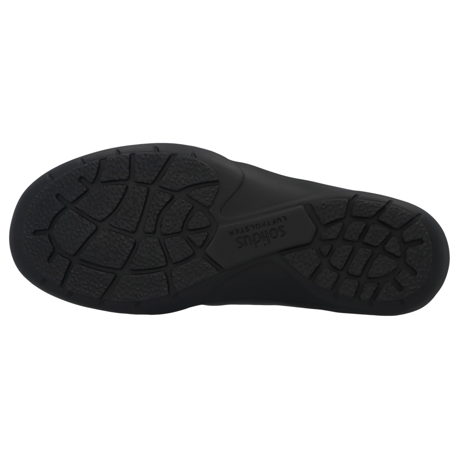 schwarze halbschuh sohlenansicht