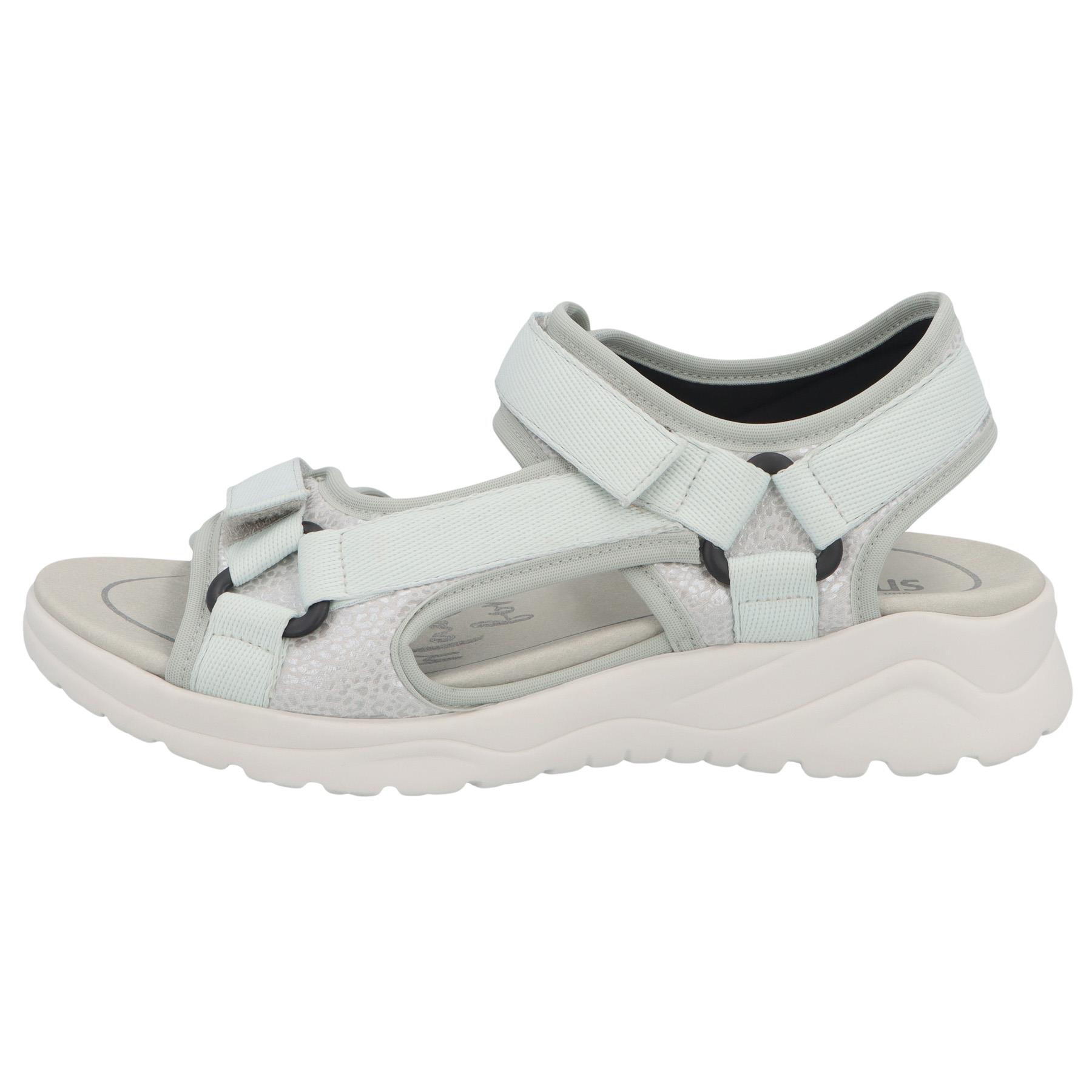 graue sandale seitenansicht links