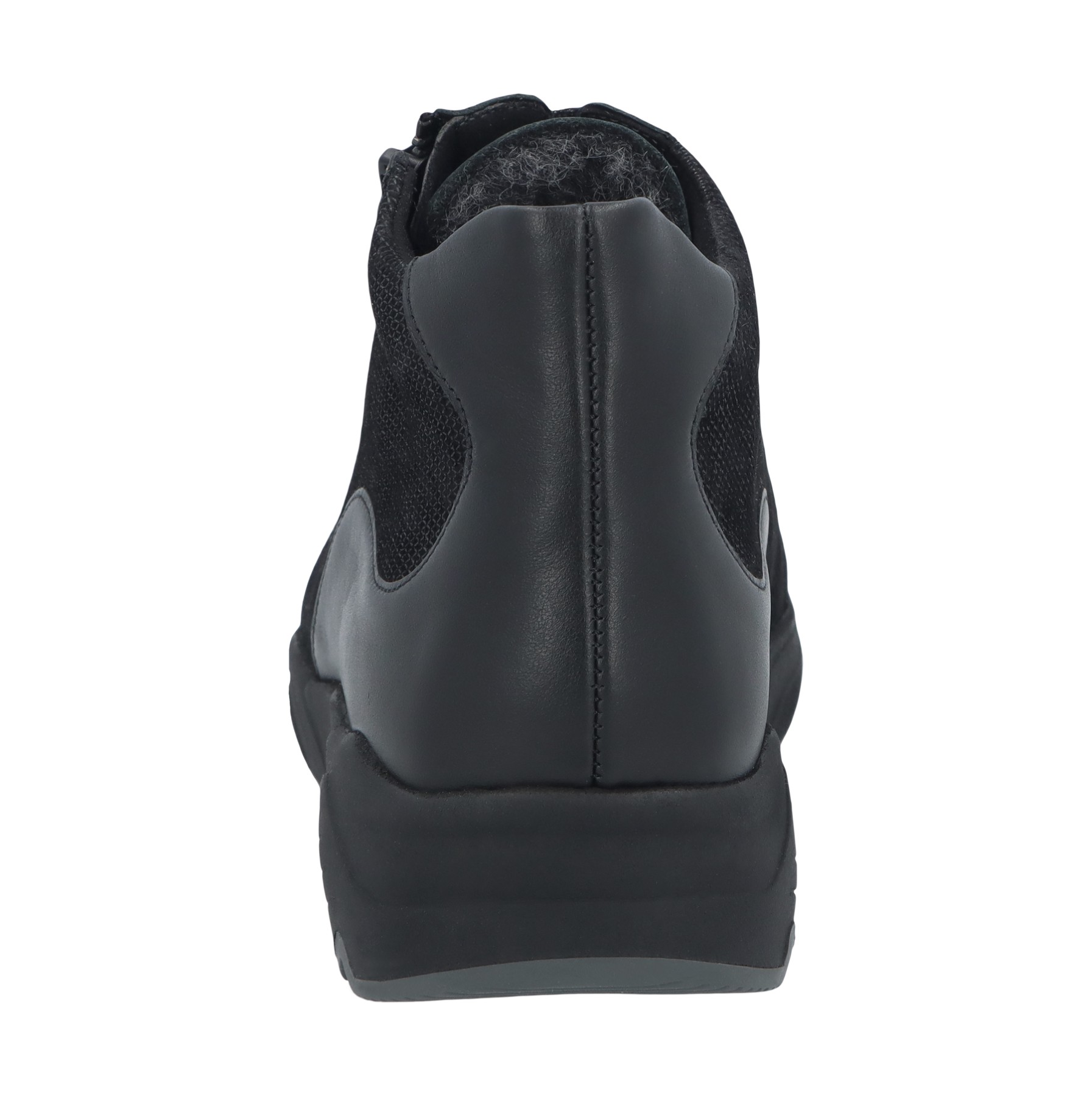 schwarze stiefel hinteransicht
