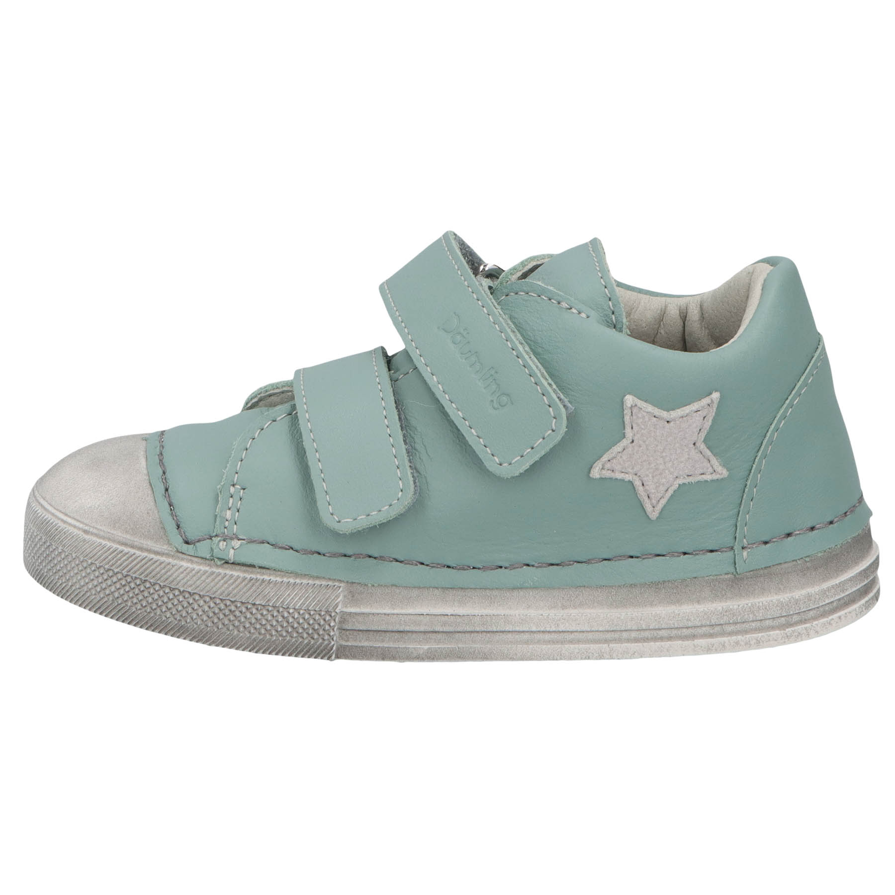 grüne lauflernschuhe seitenansicht links