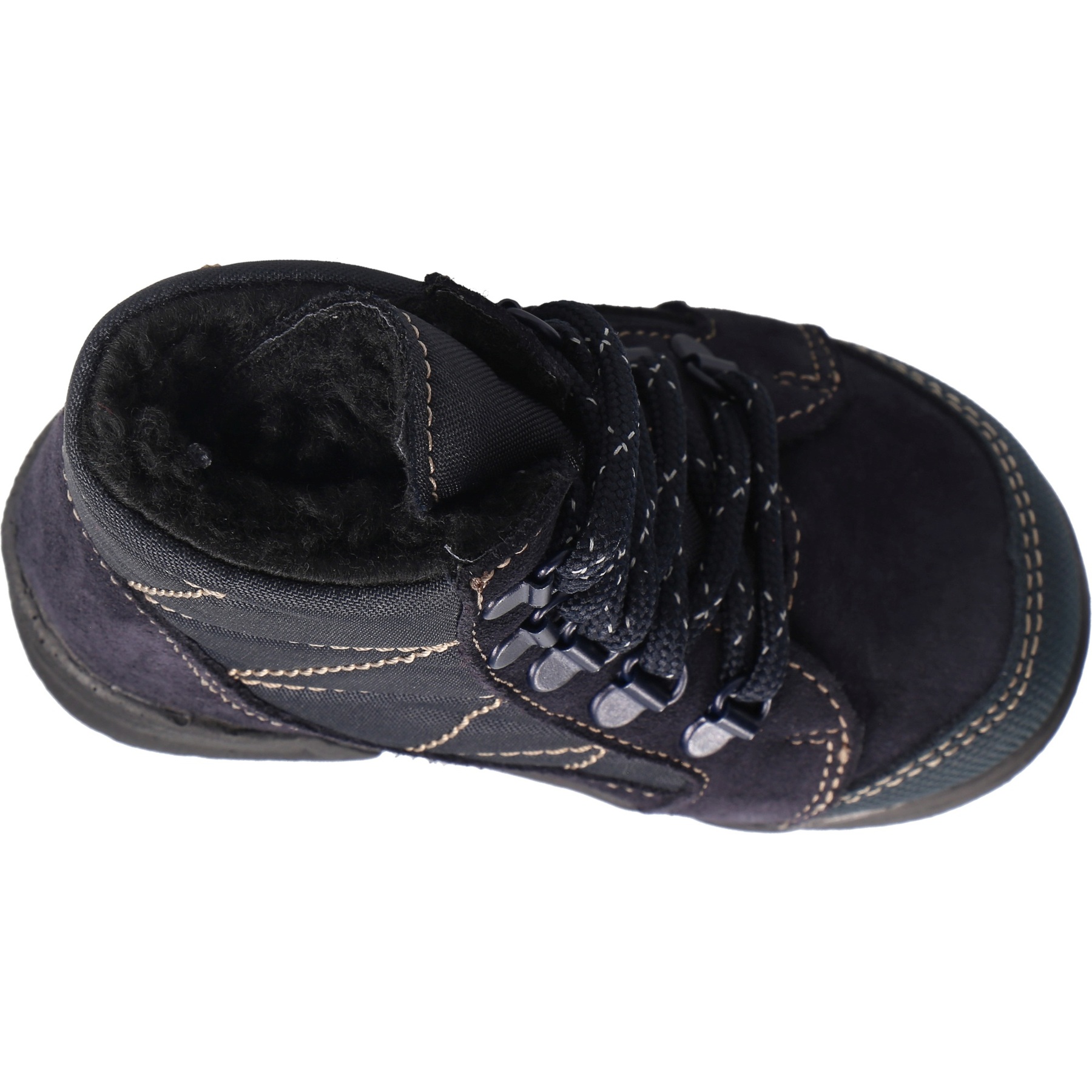 blaue stiefeletten draufsicht