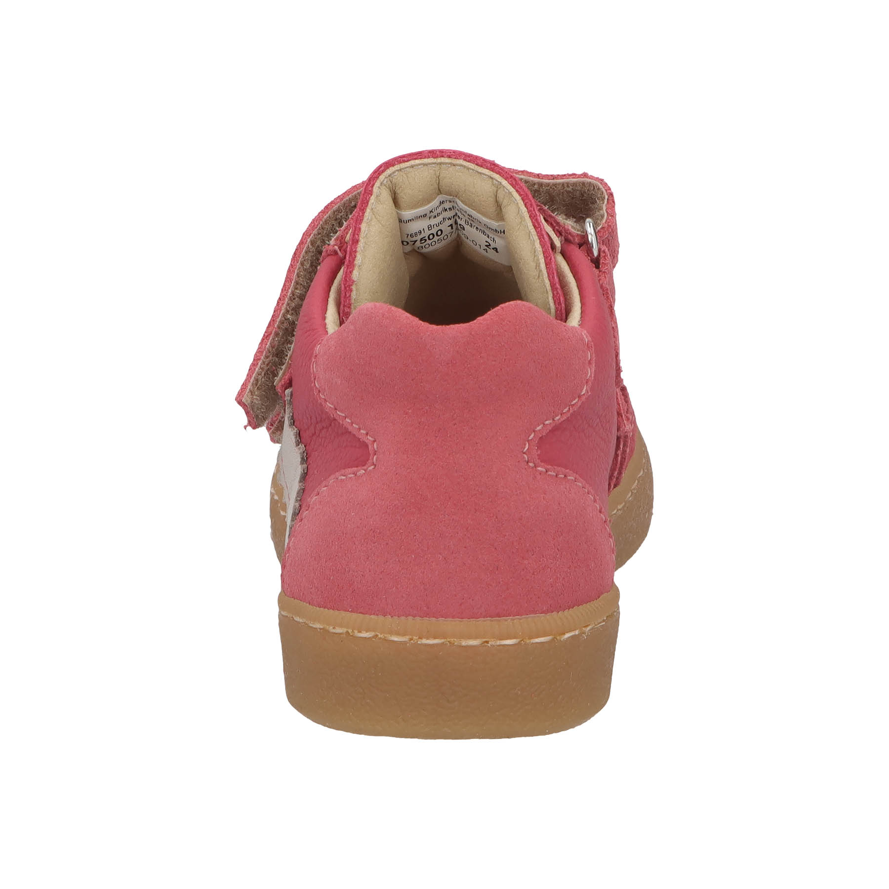 rote lauflernschuhe hinteransicht