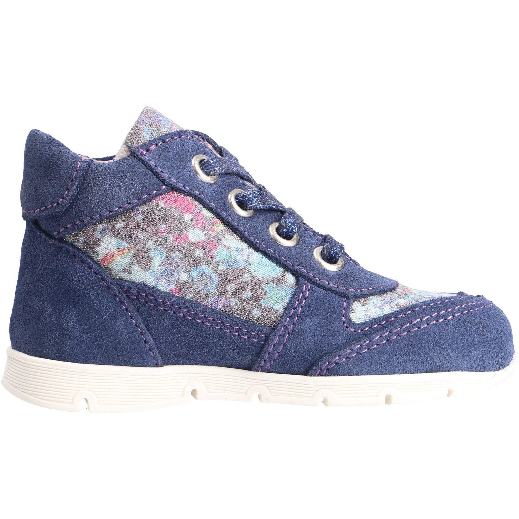 blaue lauflernschuhe seitenansicht rechts