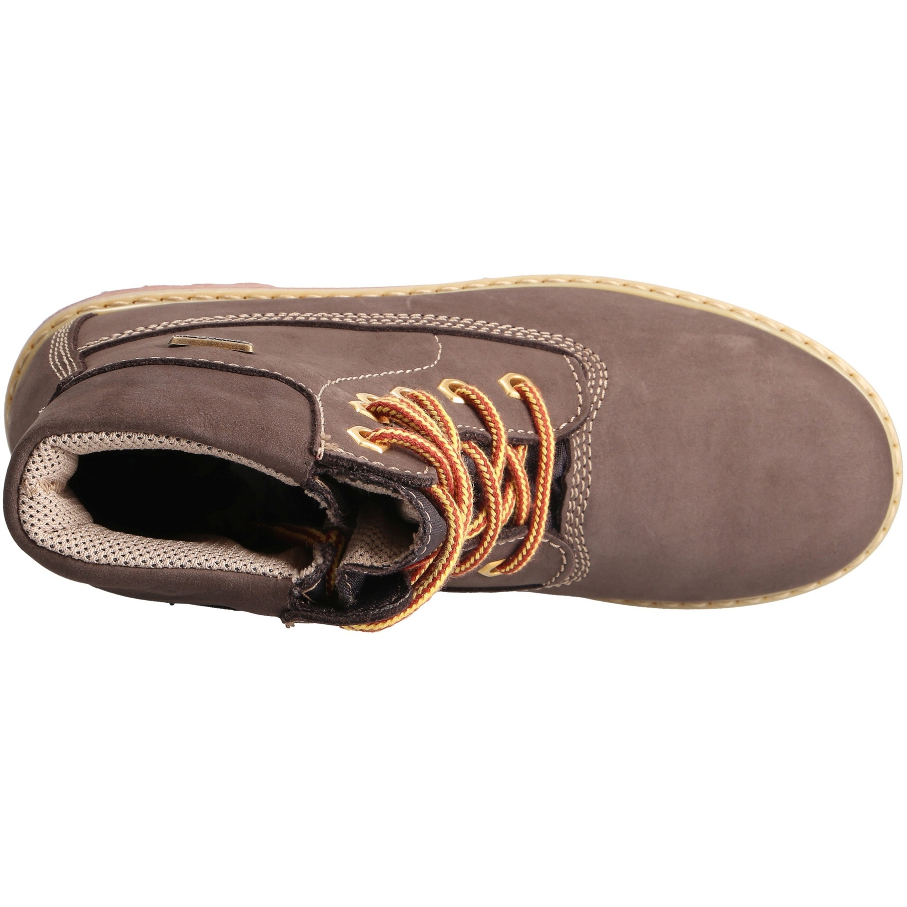 braune stiefeletten draufsicht