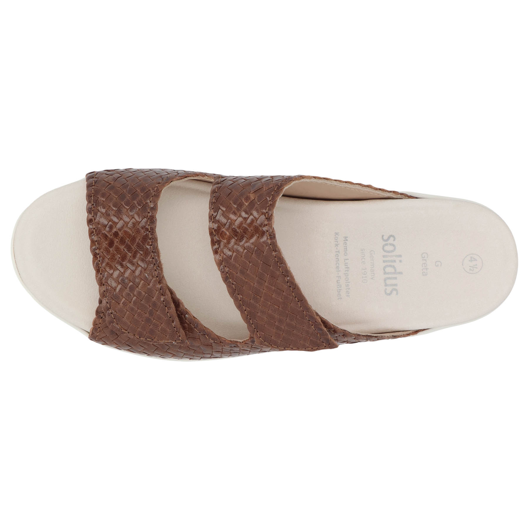 braune pantolette draufsicht